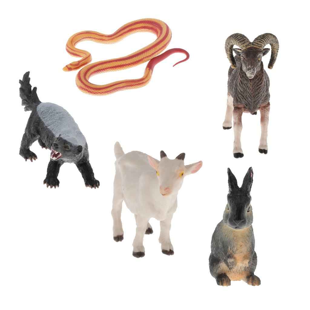 Realistic Animals Action Figure Model Educational Learn Cognitive Toy goat