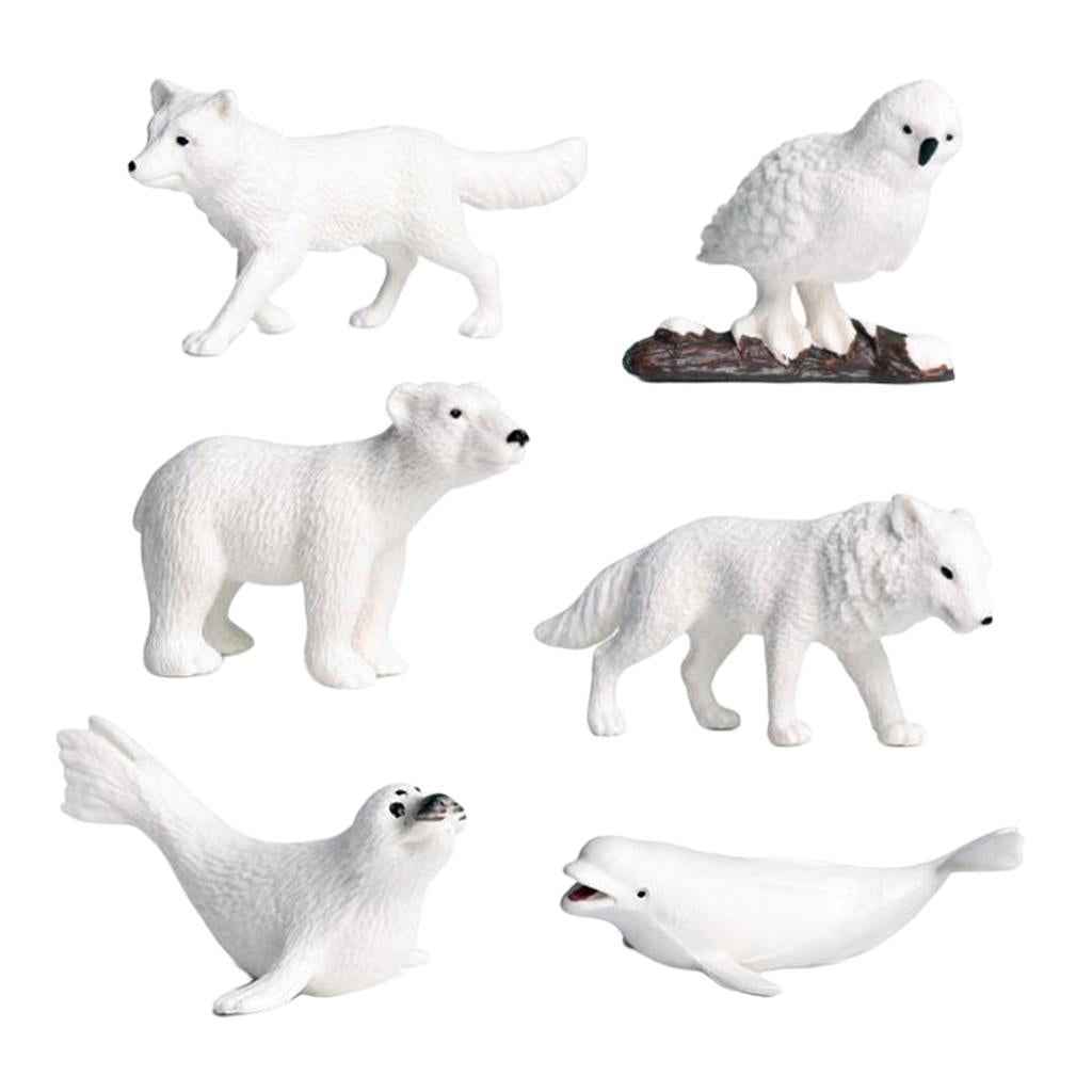 Miniatures Polar Animal Fairy Garden Decor Figurines Toys Micro Landscape