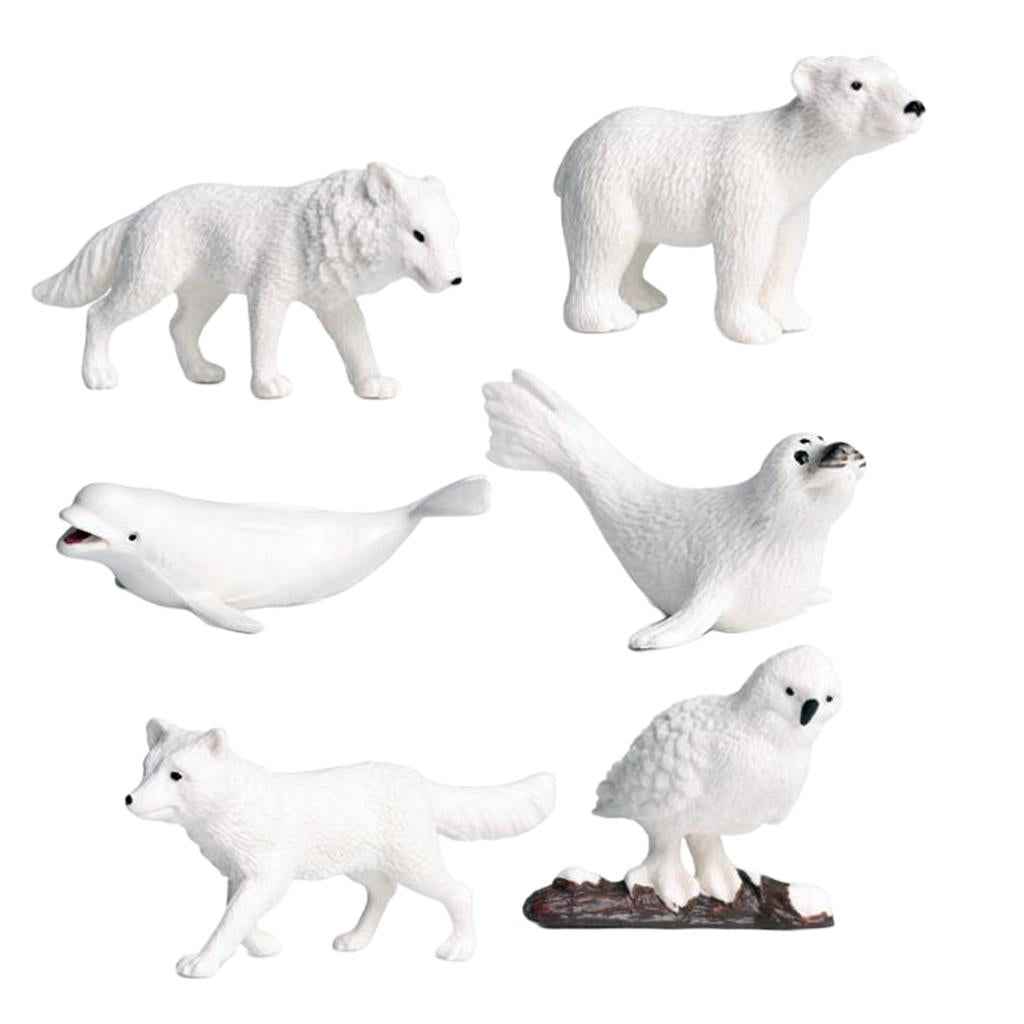 Miniatures Polar Animal Fairy Garden Decor Figurines Toys Micro Landscape