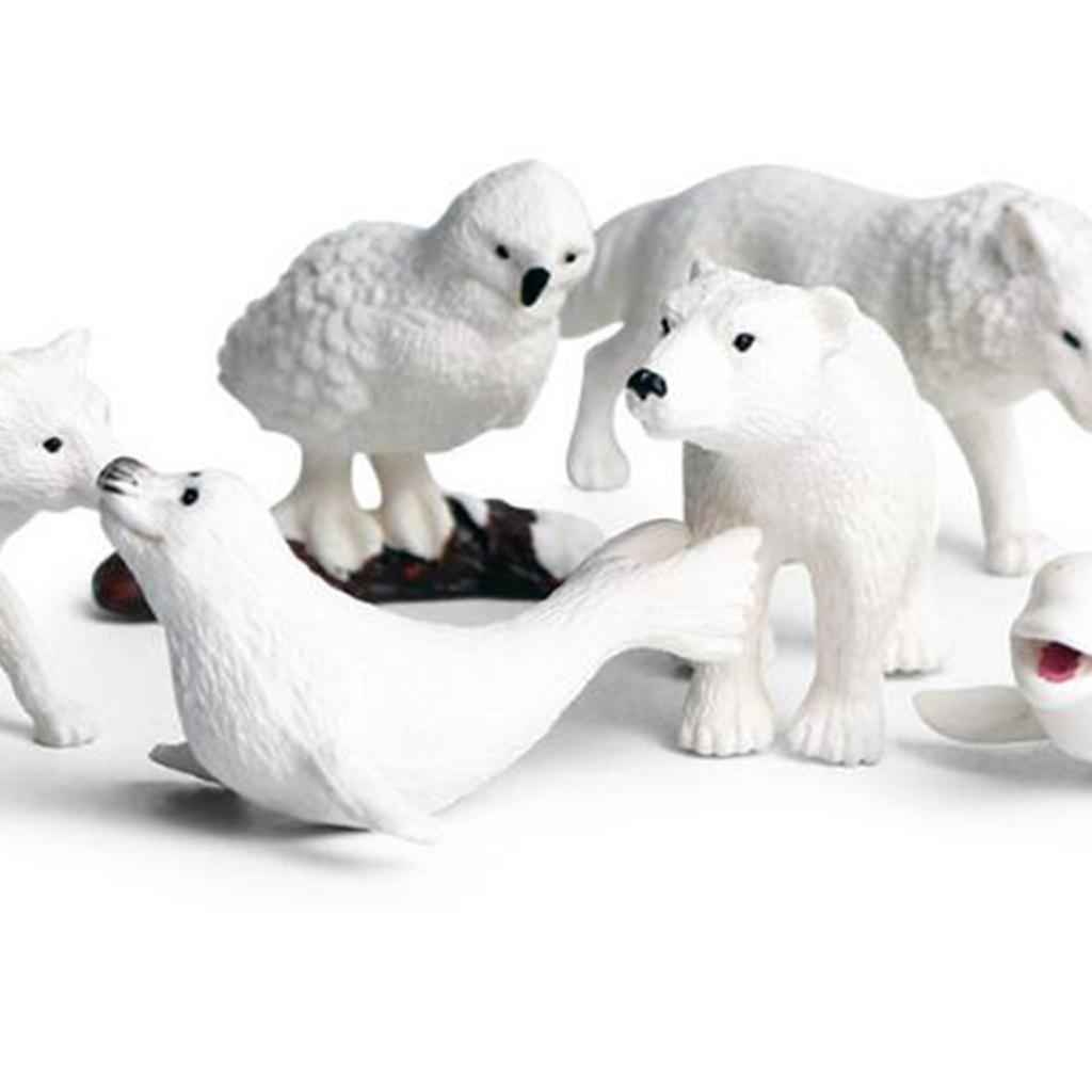 Miniatures Polar Animal Fairy Garden Decor Figurines Toys Micro Landscape