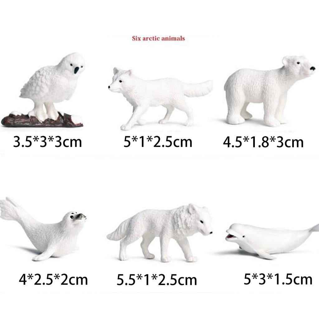 Miniatures Polar Animal Fairy Garden Decor Figurines Toys Micro Landscape