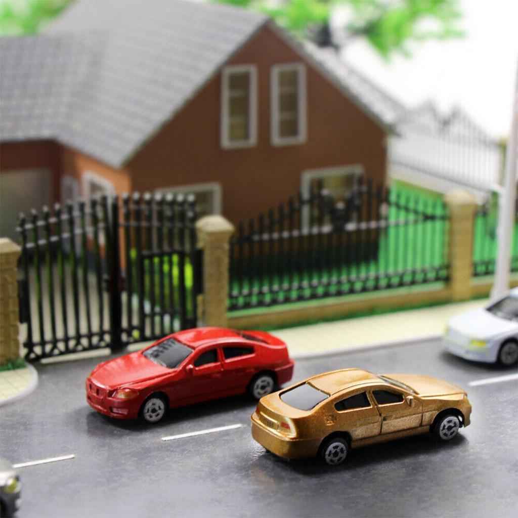 10pcs HO Scale Model Car 1:87 Building Train Scenery NEW