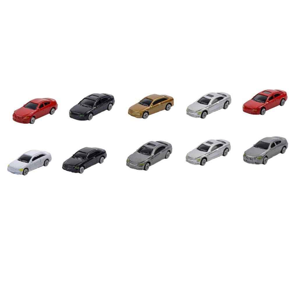 10pcs HO Scale Model Car 1:87 Building Train Scenery NEW