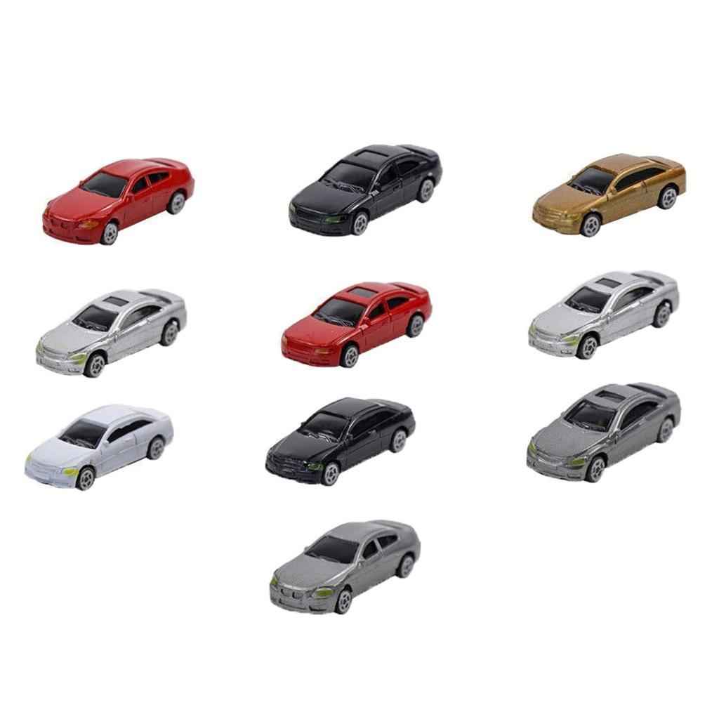 10pcs HO Scale Model Car 1:87 Building Train Scenery NEW
