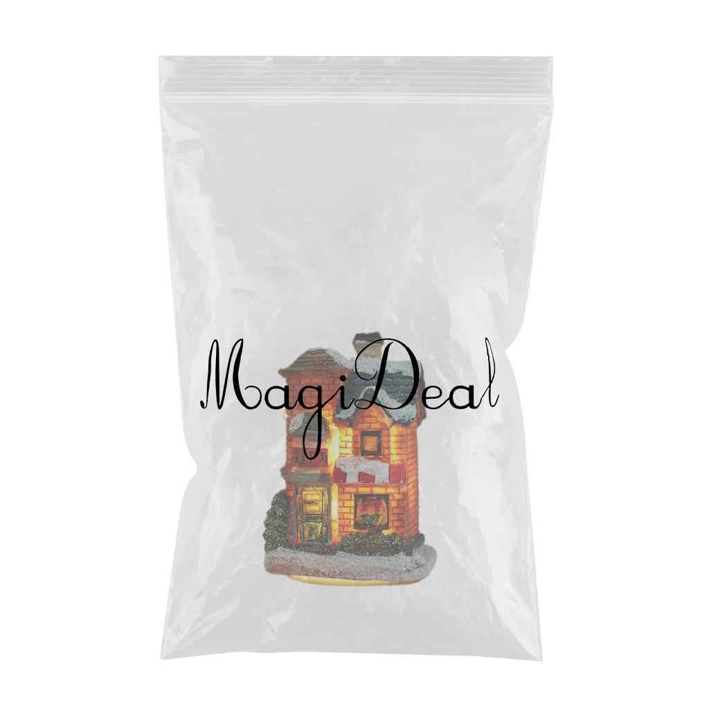 Light Up Christmas Decoration LED Miniature House Village Style 3