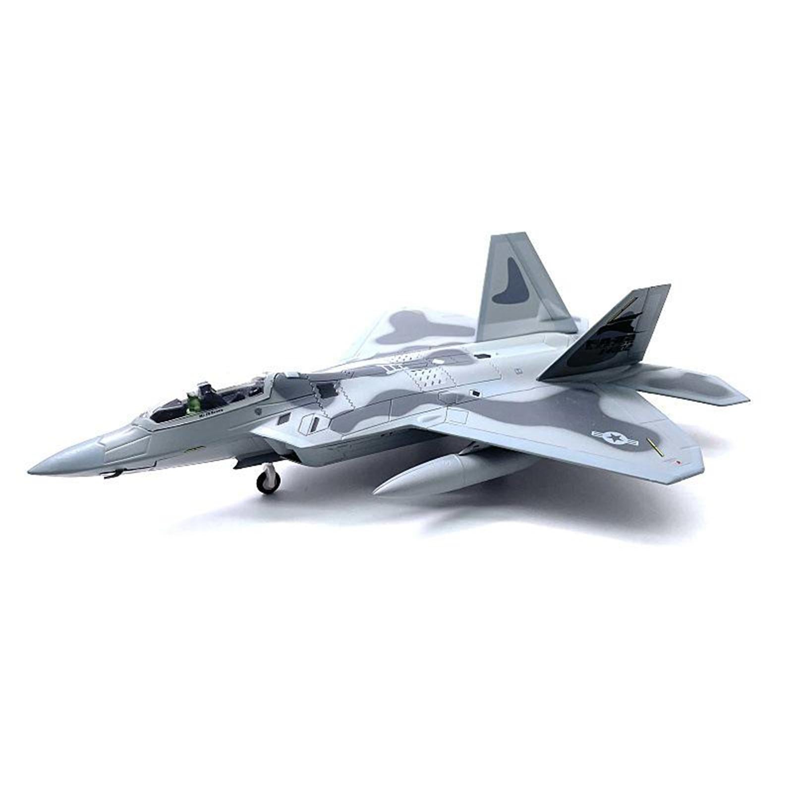 USA Airlines F-22 Raptor Airplane Model Fighter Aircraft 1/100 DieCast Model