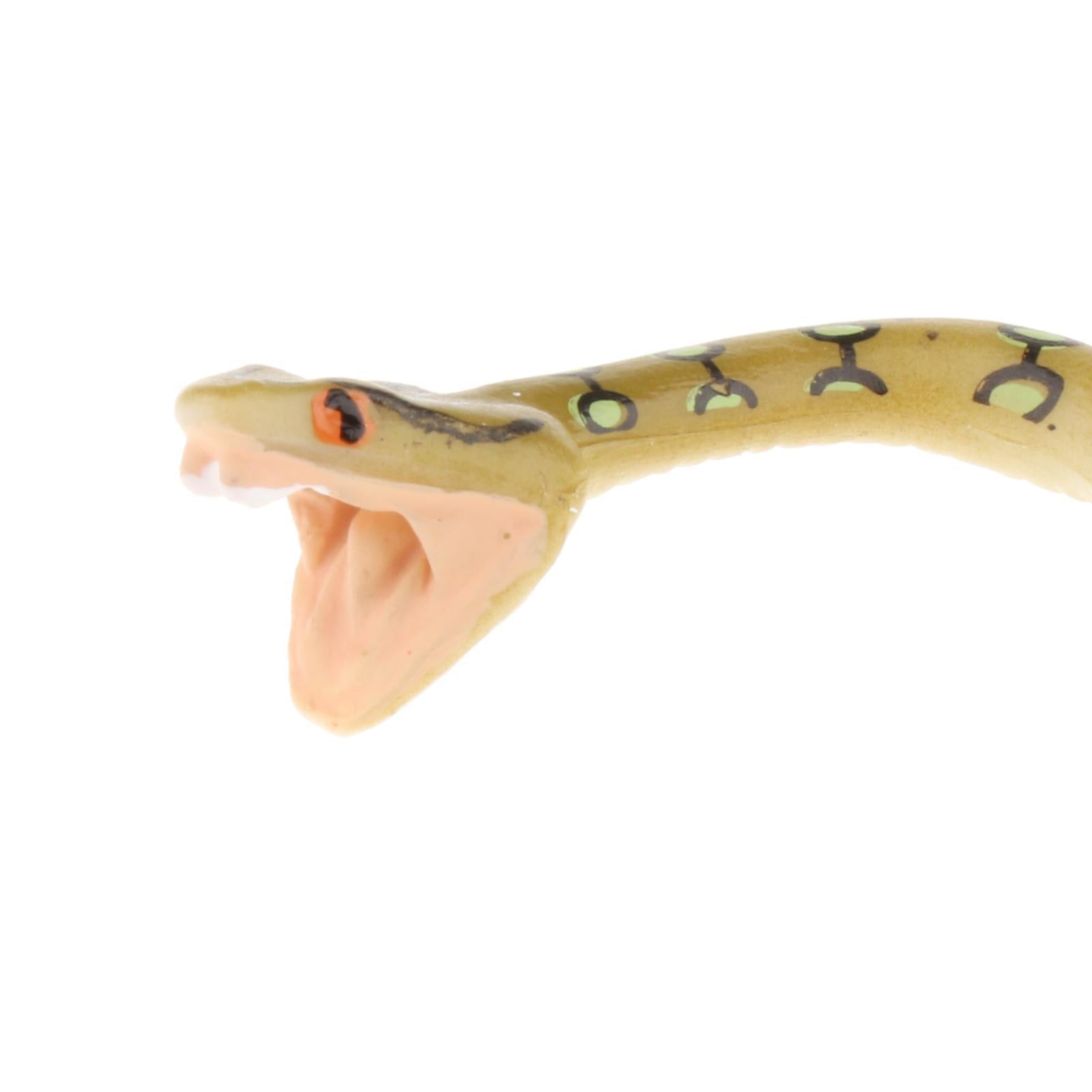 2xPlastic Snake Figurines Toys Collector for Kids Bag Filler Gift Python