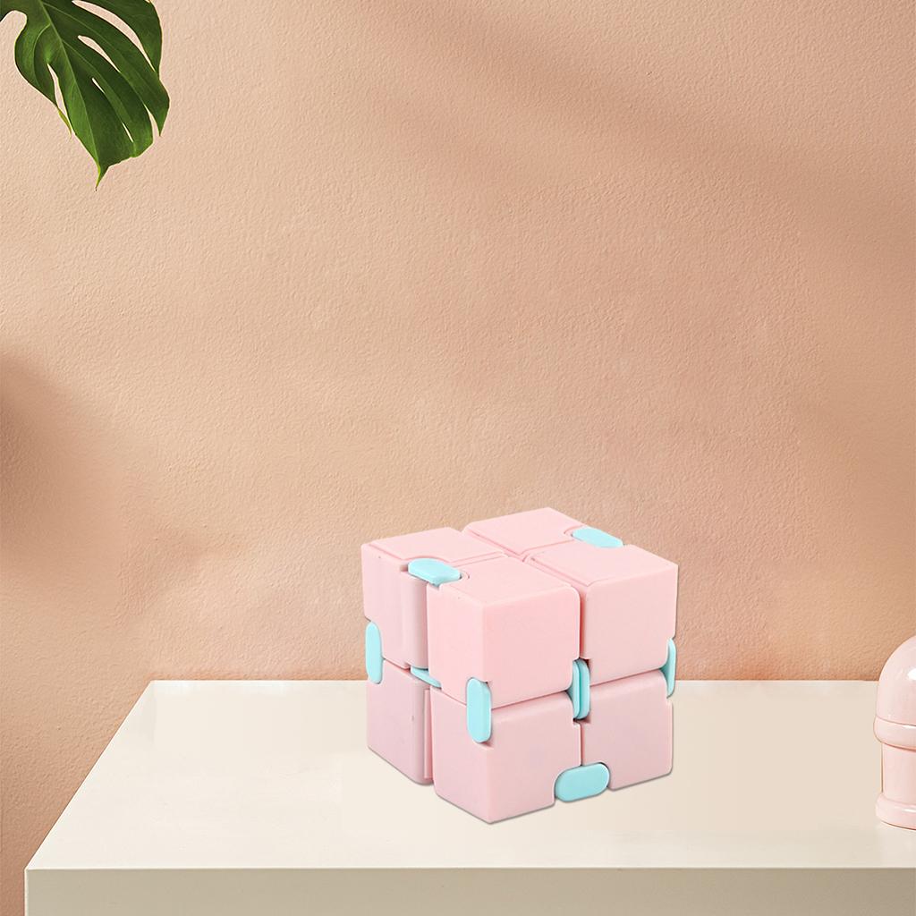 2xInfinity Cube Fidget Toy for Kids and Adults Relaxing pink
