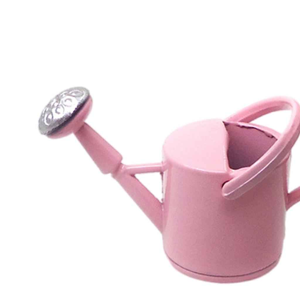1:12 Scale Dollhouse Miniature Watering Can For Kitchen Room Garden Decor Pink