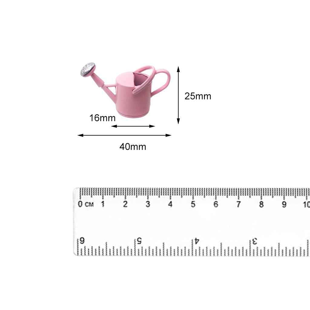 1:12 Scale Dollhouse Miniature Watering Can For Kitchen Room Garden Decor Pink