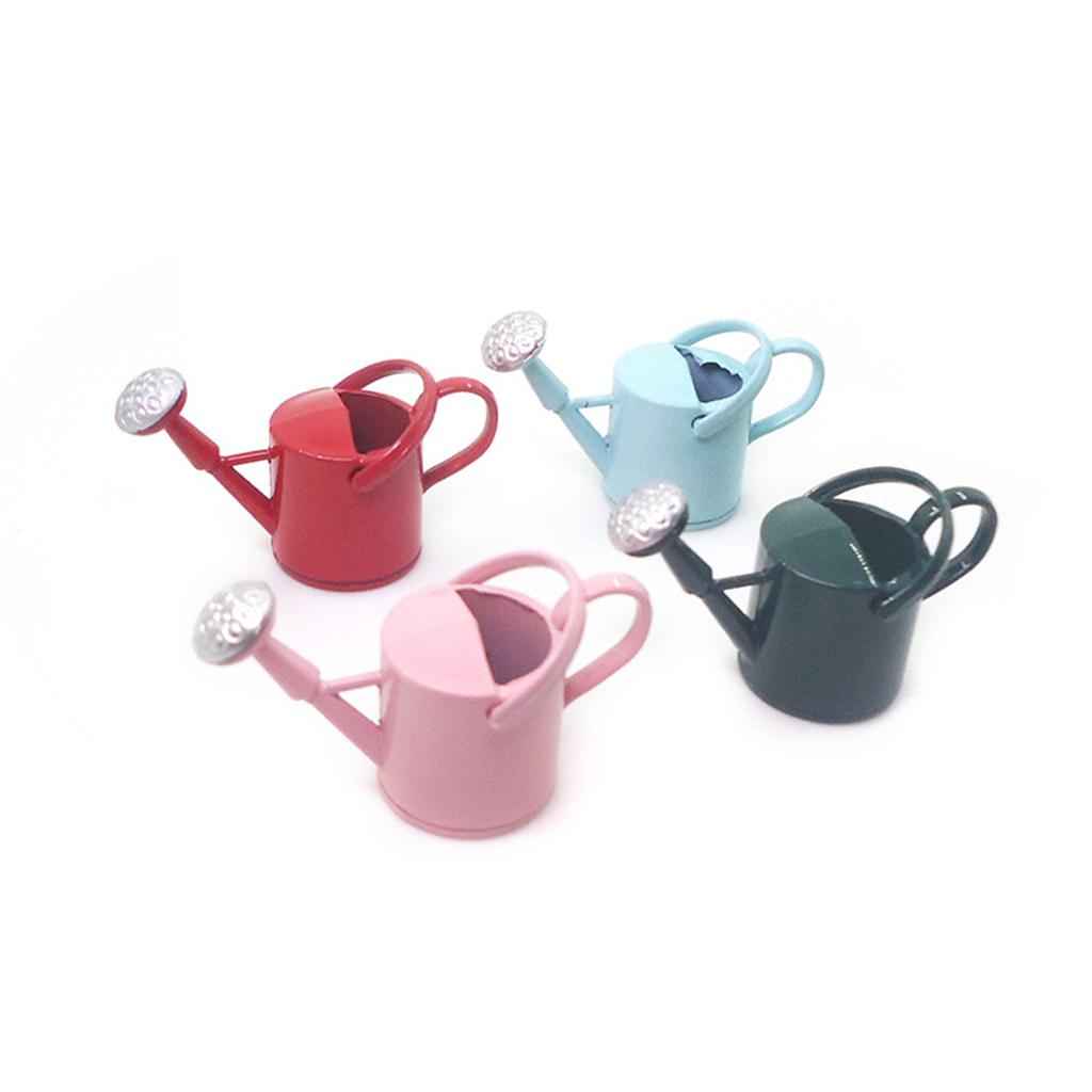 1:12 Scale Dollhouse Miniature Watering Can For Kitchen Room Garden Decor Pink