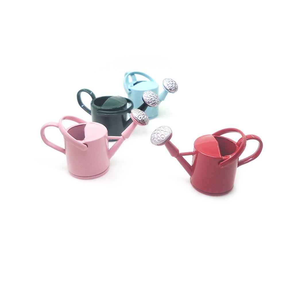 1:12 Scale Dollhouse Miniature Watering Can For Kitchen Room Garden Decor Pink