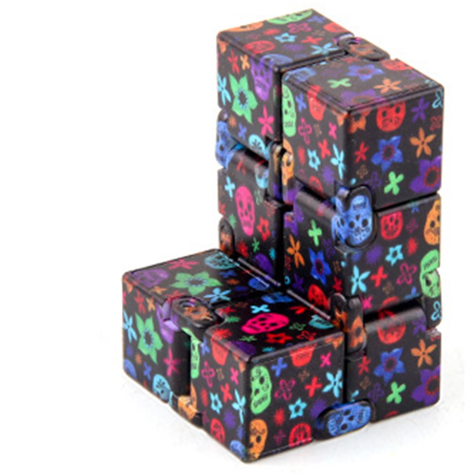4xSensory Infinite Magic Desk Toy Maze Relieve Stress Decompression Adult Skull black
