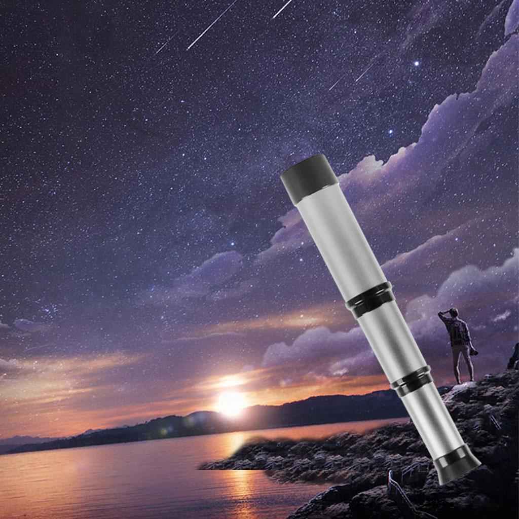 Handheld Telescope Pirate Monocular Three-Section Zoomable for Boys Kids Silver