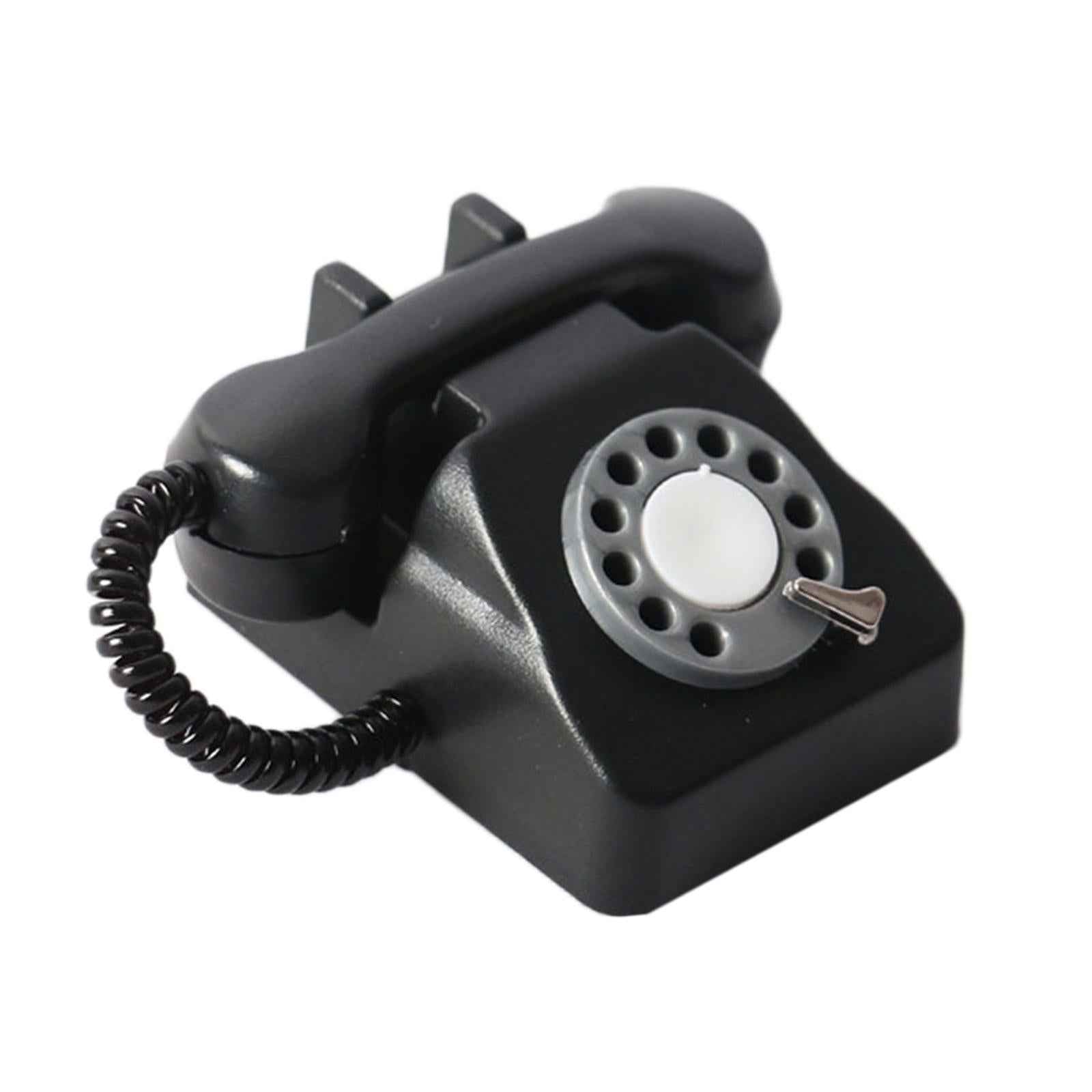 1/12 Scale Miniature Telephone Model Pretend Play for Doll House Decor