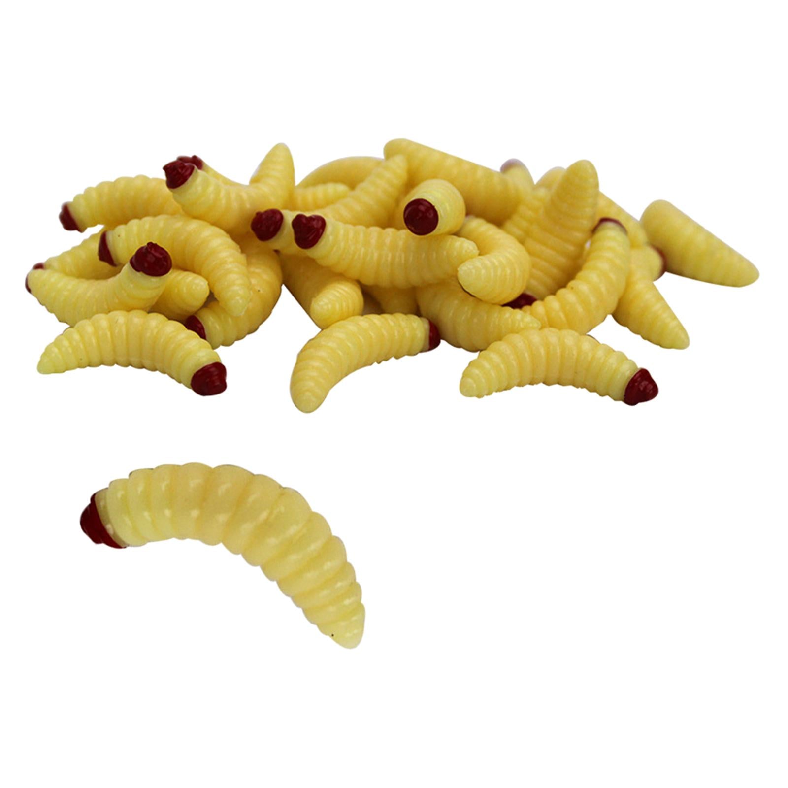2x50pc Plastic Soft Fishing Lures Bass Fishing Worms Fishing Bait Worm Baits