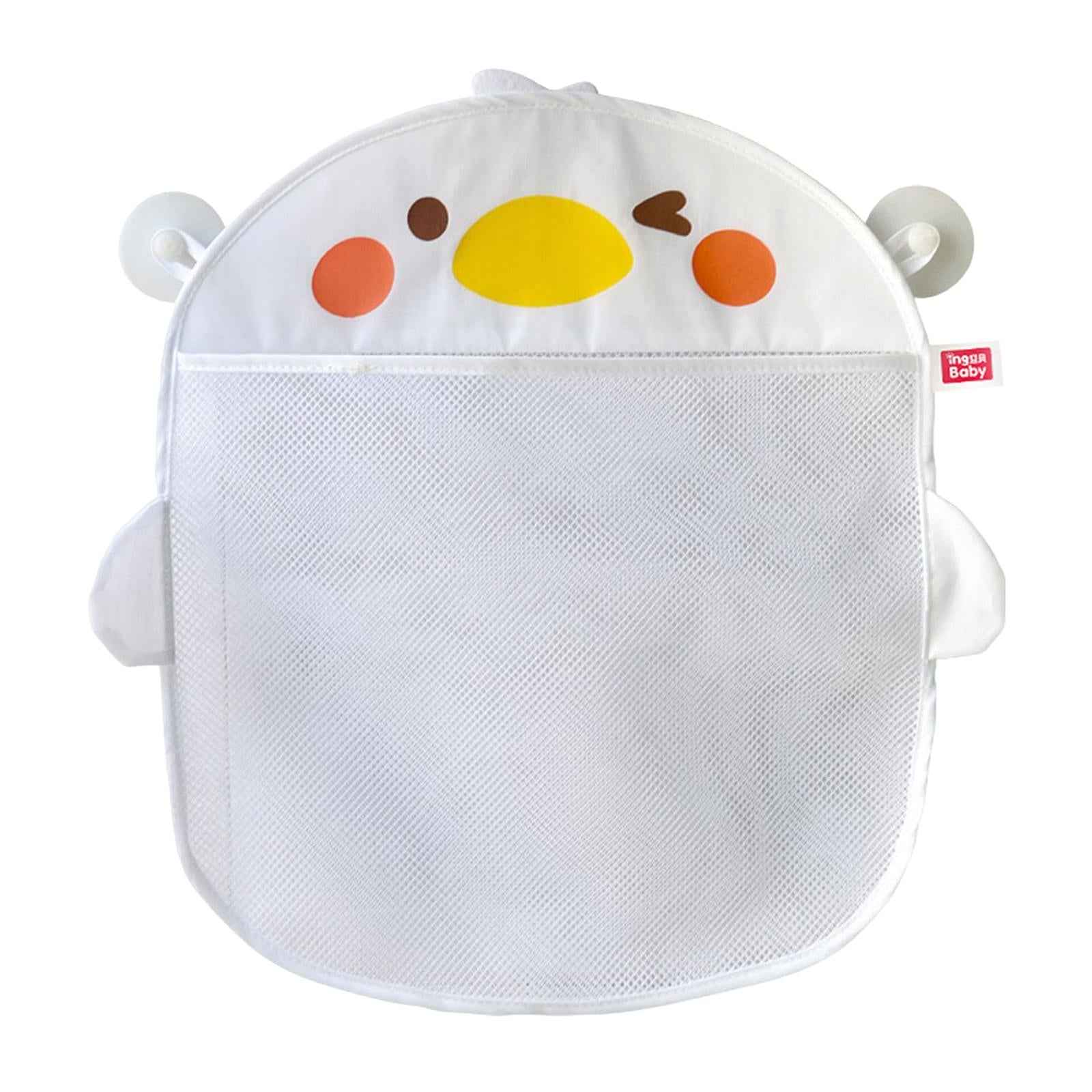 Bath Toy Storage Mesh Bag Organizer Easy Clean Tidy Quick Dry for Bathtub white