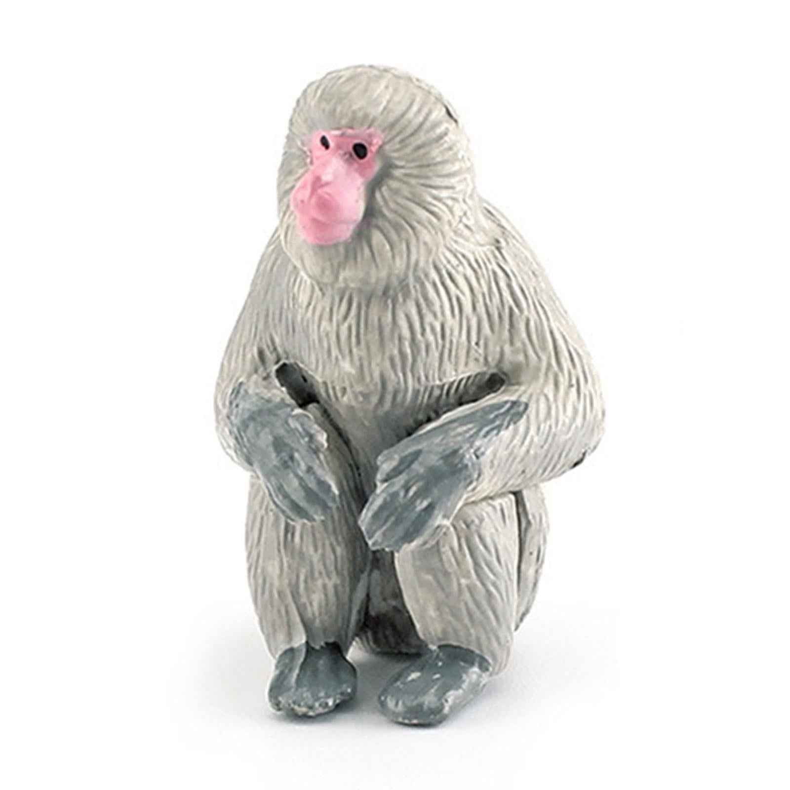 10x Simulation Mini Orangutan Monkey Figures Cake Topper Toy for Toddlers