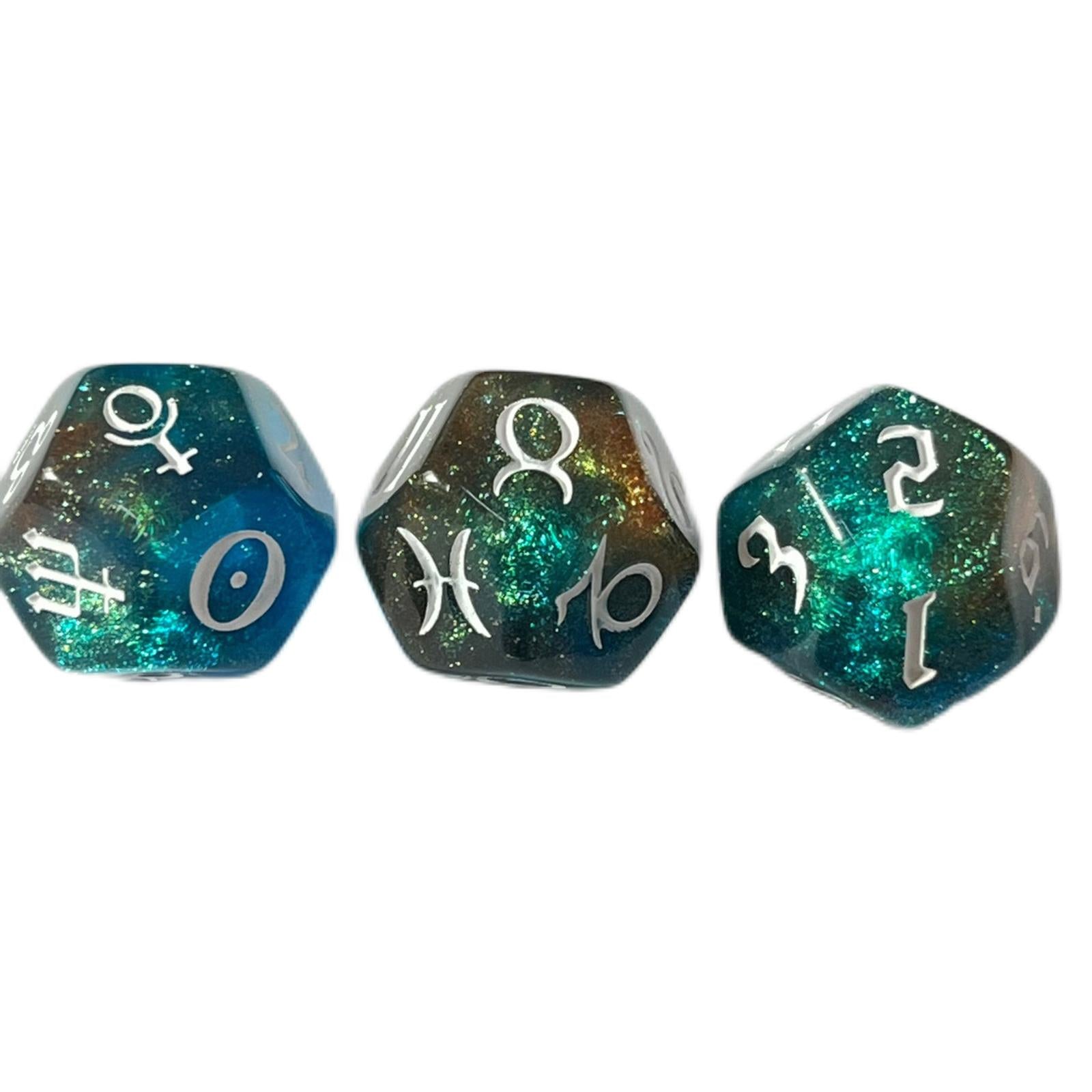 2xAstrology Dice Entertainment Toys for Party Game Table Games Dice Games