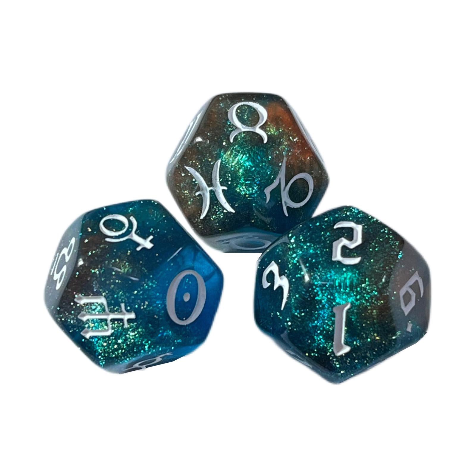 2xAstrology Dice Entertainment Toys for Party Game Table Games Dice Games