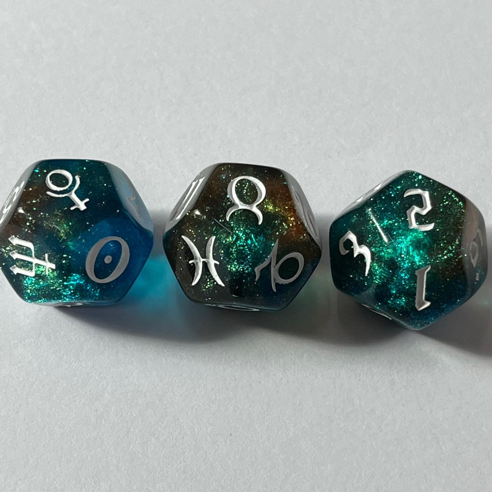 3xAstrology Dice Entertainment Toys for Party Game Table Games Dice Games
