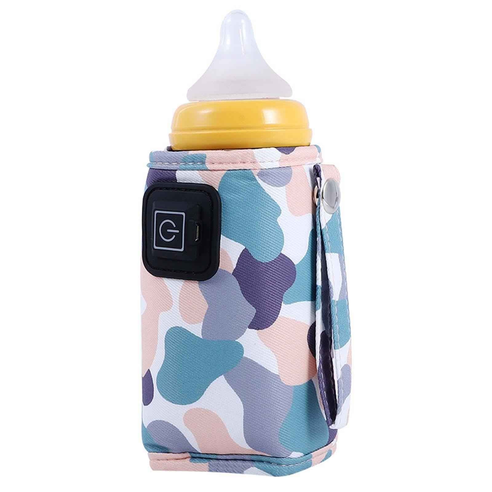 Baby Bottle Warmer Milk Heating Keeper Portable for Travel Indoor Shopping Camouflage White