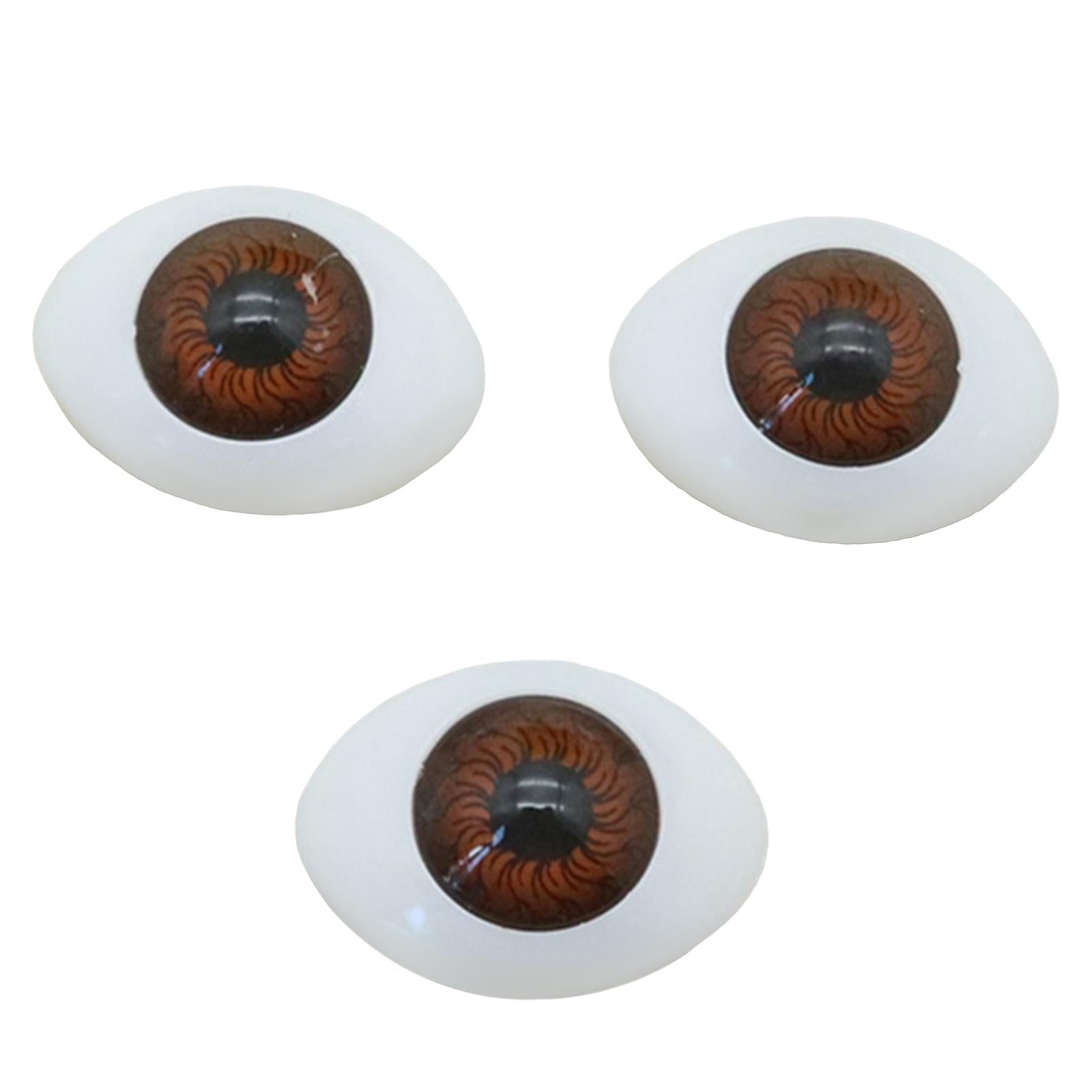 4x10 Pairs 11x14mm Doll Simulated Eyes Kit for Animal Stuffed Toys Brown