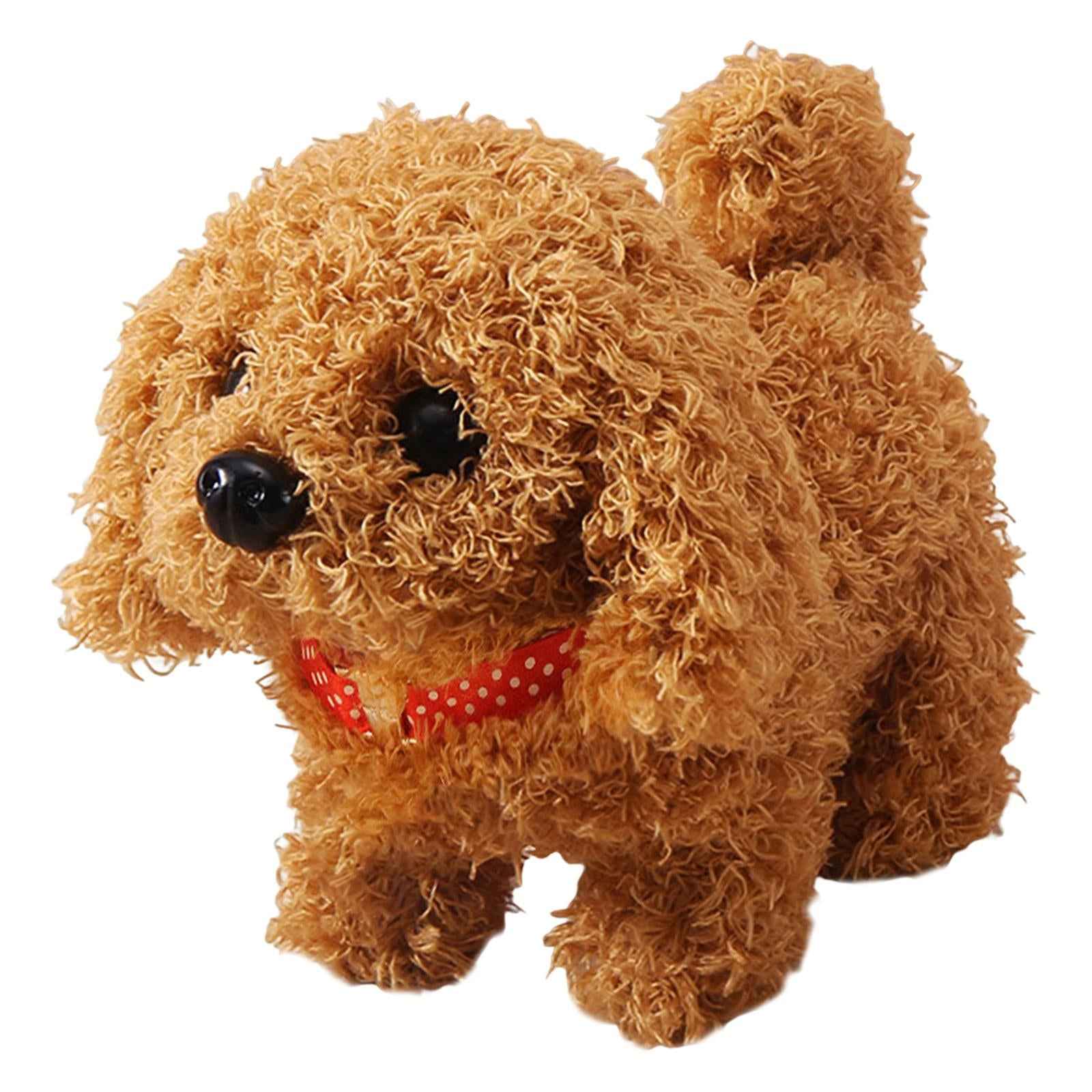 Electric Plush Animals Toy with Sound Toy Stuffed Animal Plush Toy for Boy Dog Brown