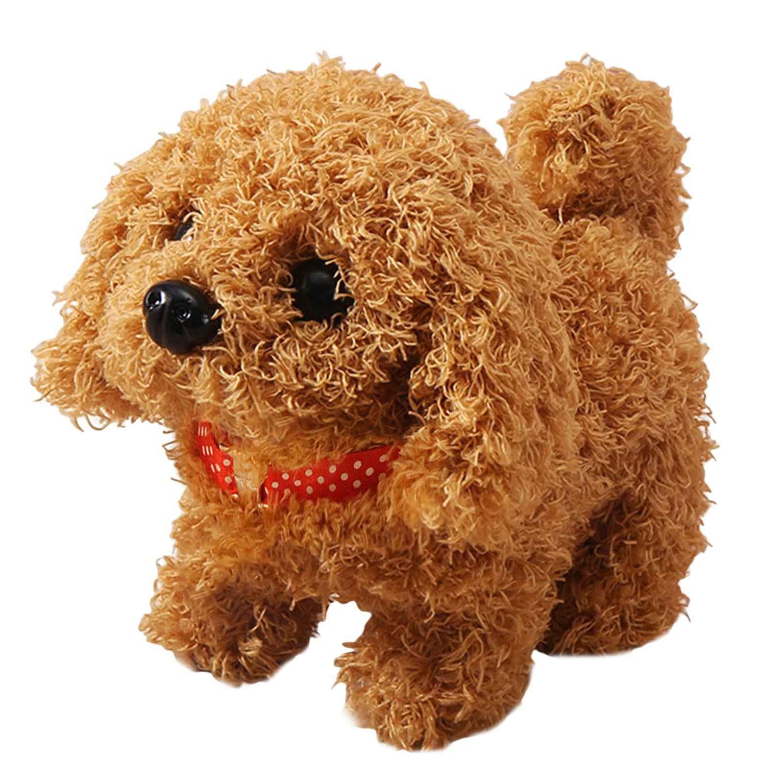 Electric Plush Animals Toy with Sound Toy Stuffed Animal Plush Toy for Boy Dog Brown
