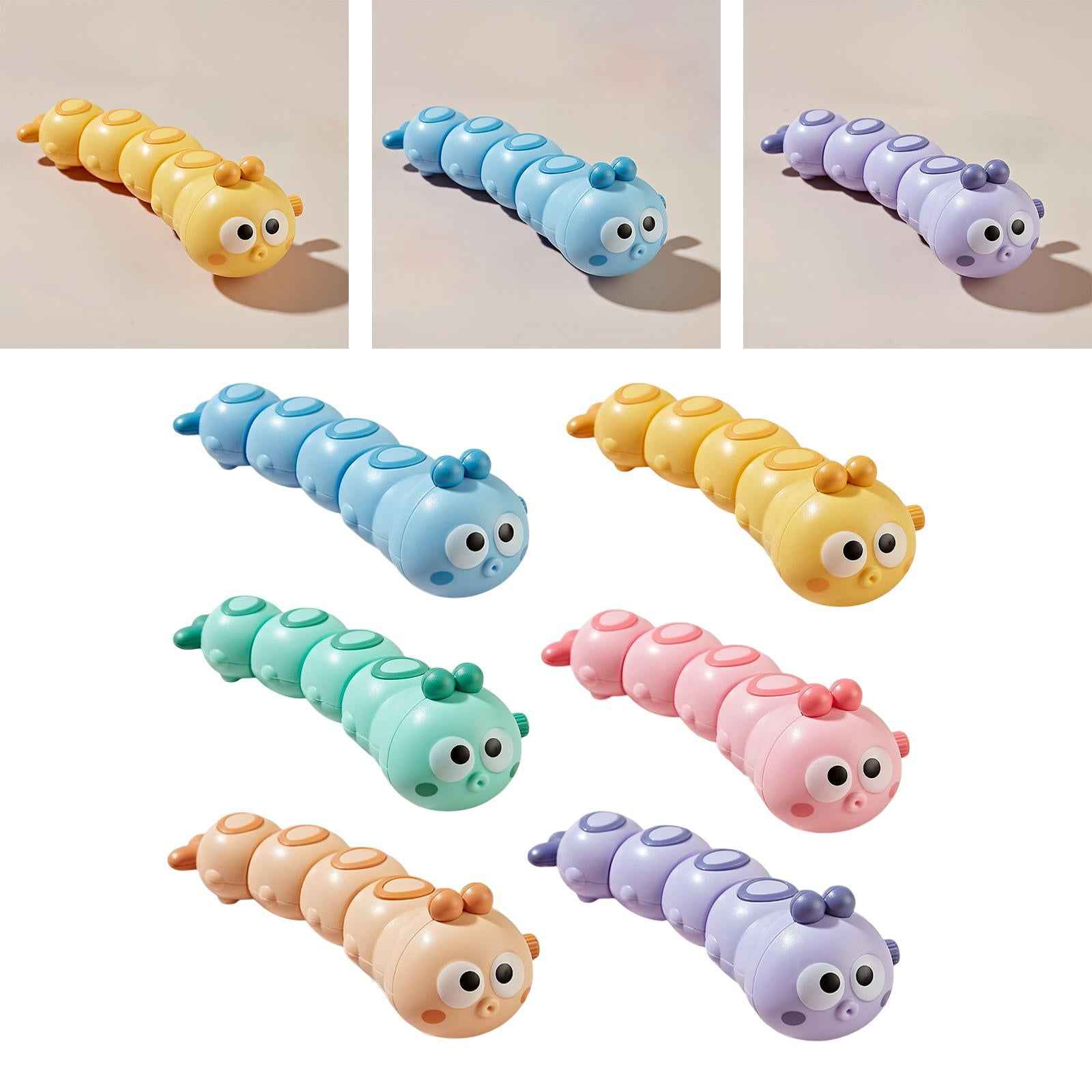 Cartoon Caterpillar Toys Educational Toys Color Leaning for Kids Gifts Blue