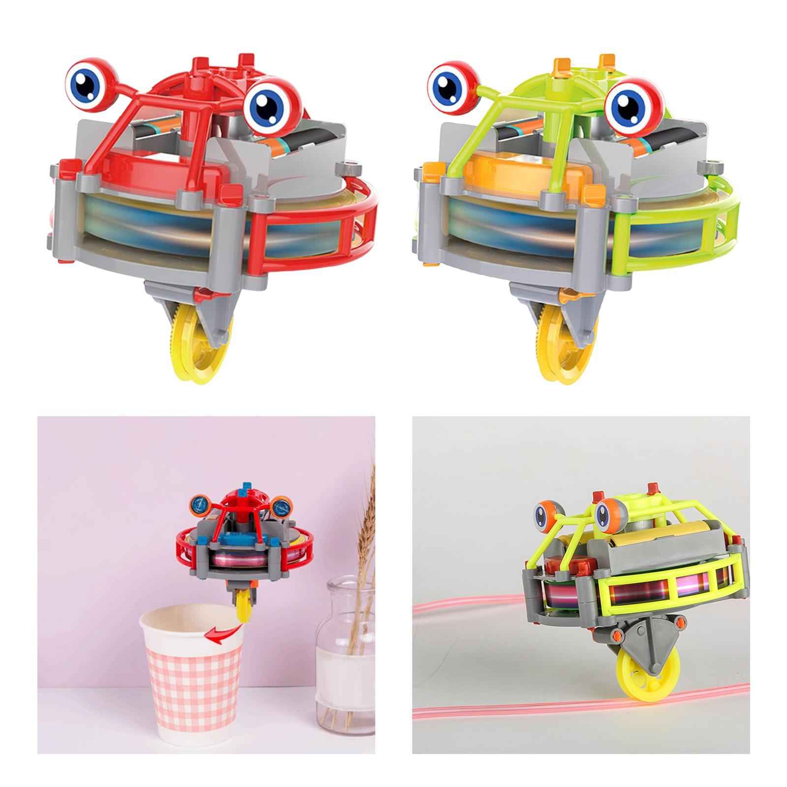 Unicycle Spinner Toys Tumbler Gyroscope Toy Fingertip Toys for Girls Boys Red
