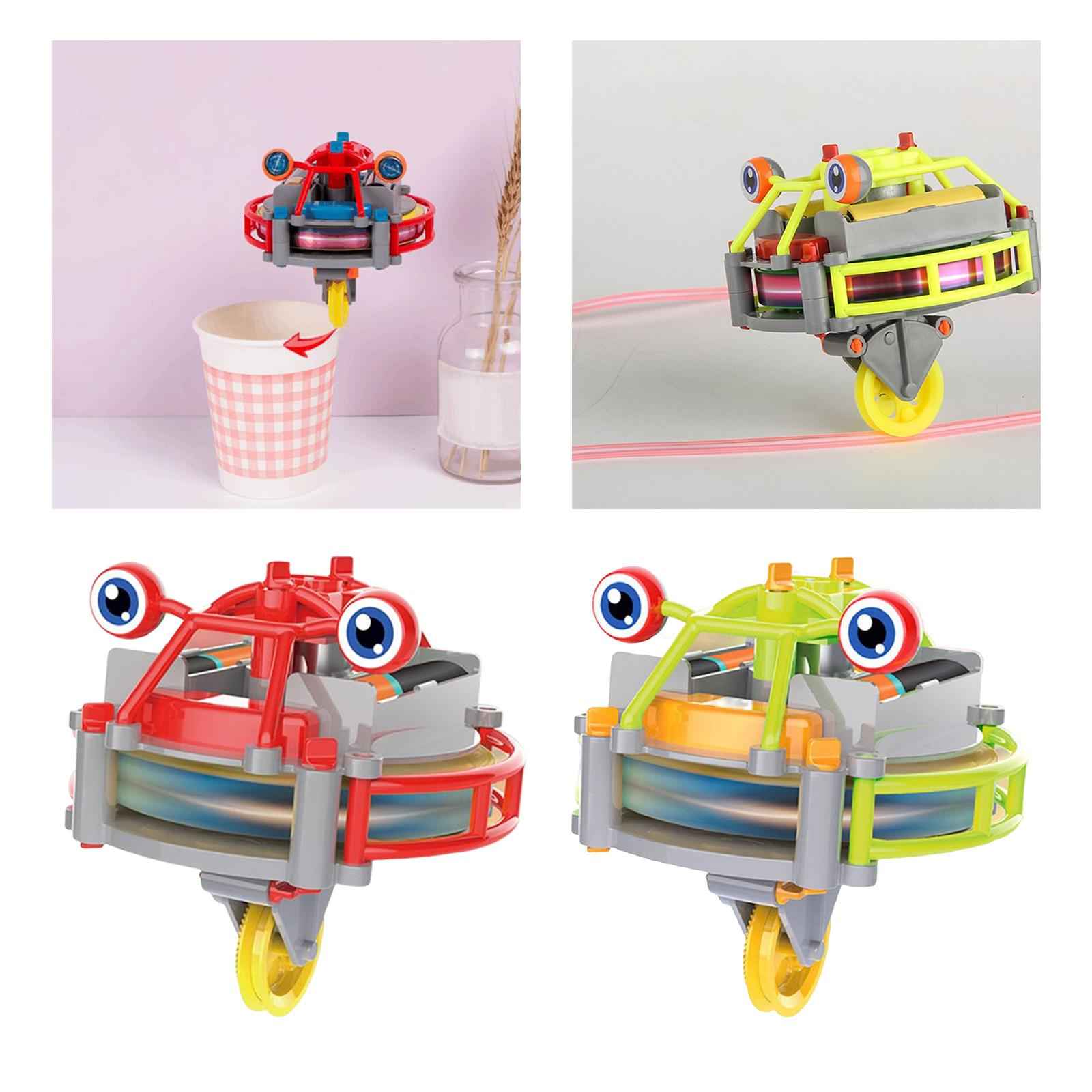 Unicycle Spinner Toys Tumbler Gyroscope Toy Fingertip Toys for Girls Boys Red