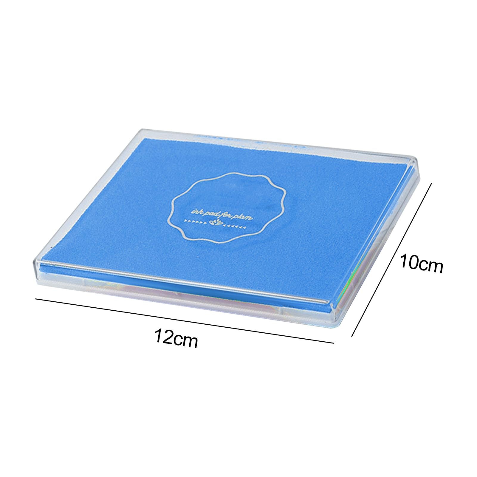 4xKids Stamps Ink Pad Kids Stamp Pad Art Washable Greeting Cards Poster DIY Blue