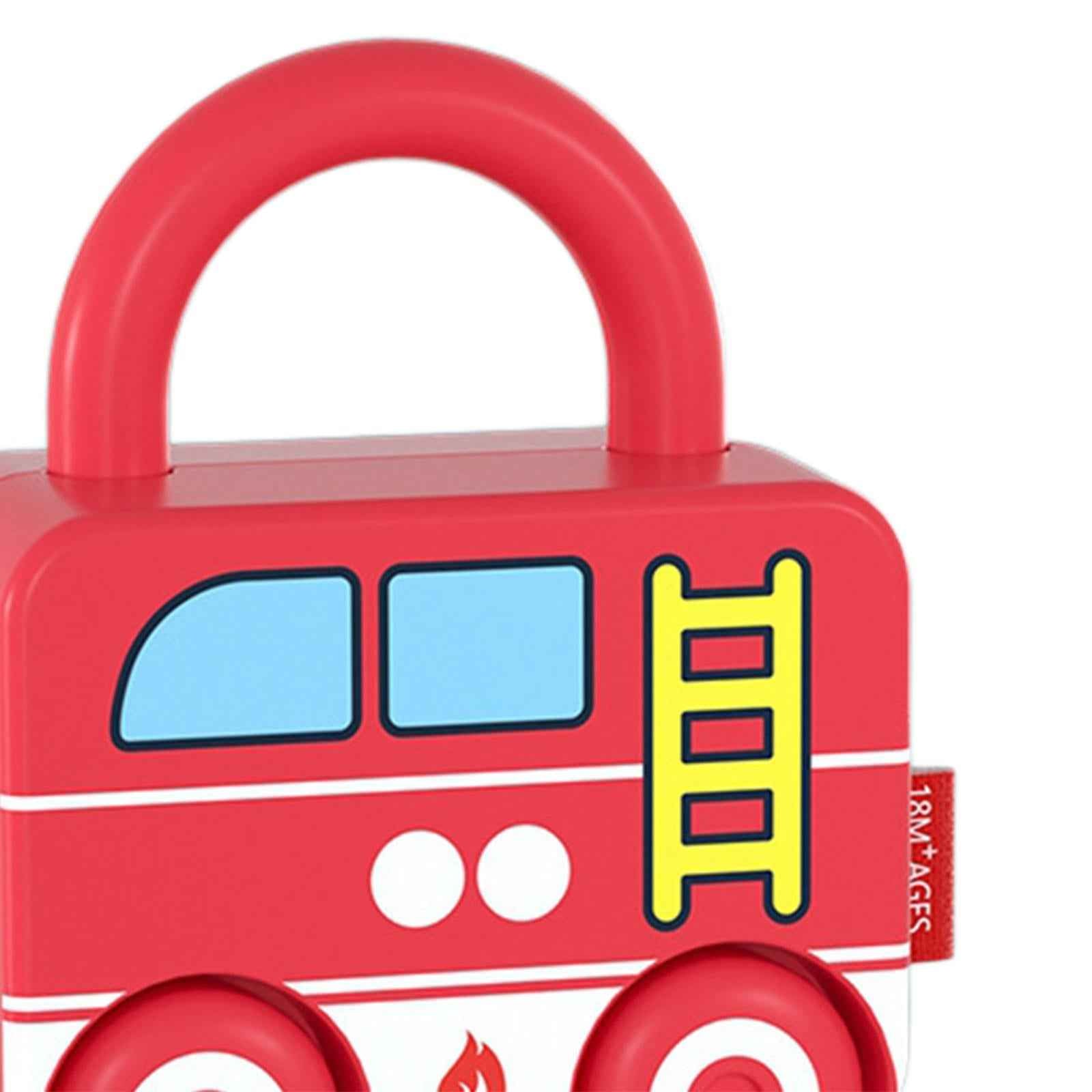 Lock and Key Car Toy Practical Skill Matching Toys for Preschool Children Fire Truck