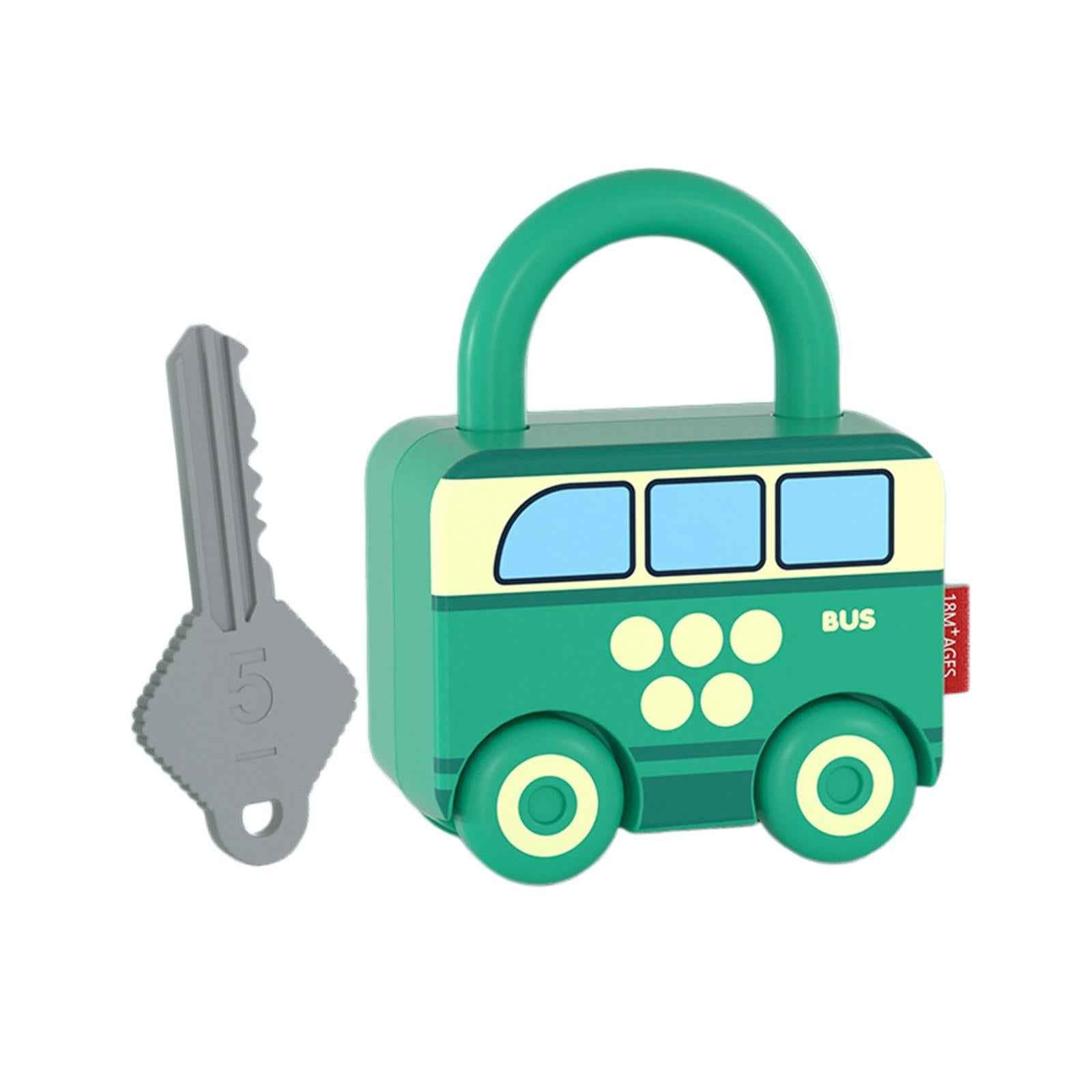 Lock and Key Car Toy Practical Skill Matching Toys for Preschool Children Nus