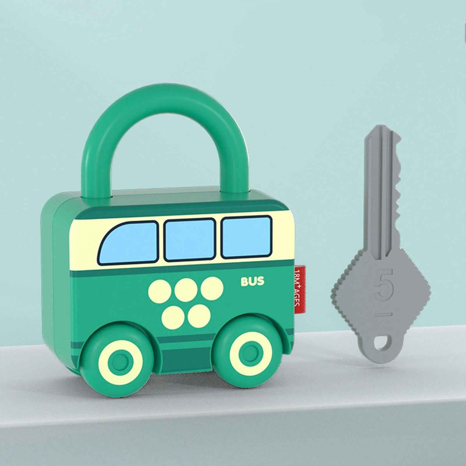 Lock and Key Car Toy Practical Skill Matching Toys for Preschool Children Nus