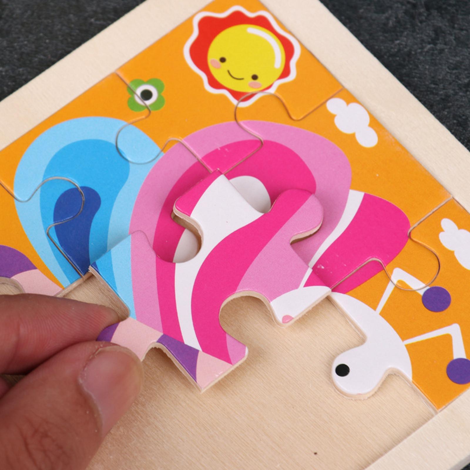 2xRabbit Bunny Jigsaw Puzzle Learning Activities for Kids Toddlers Easter Gift