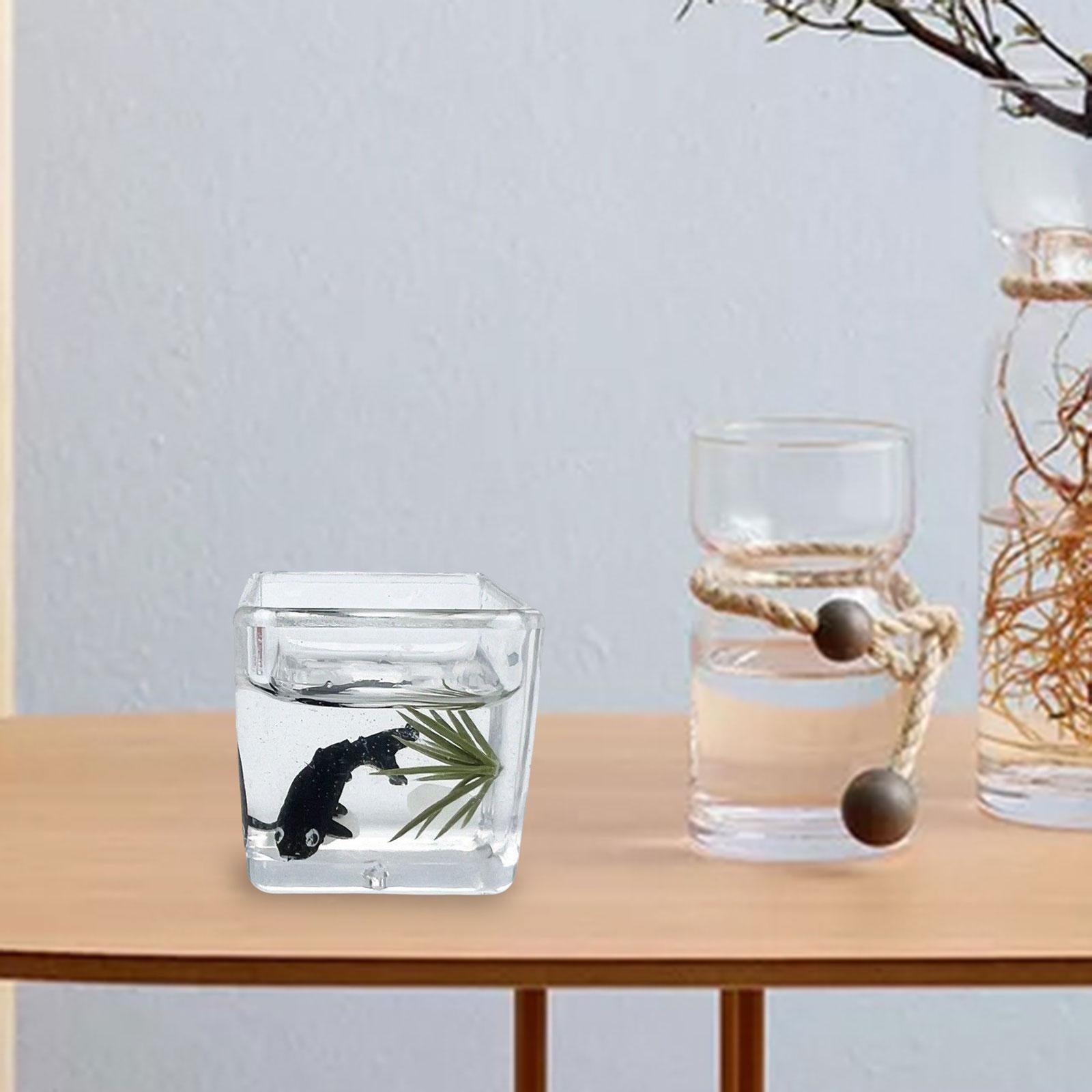 2xDoll House DIY Mini Model DIY Scene Accessories for Cabinet Decoration black