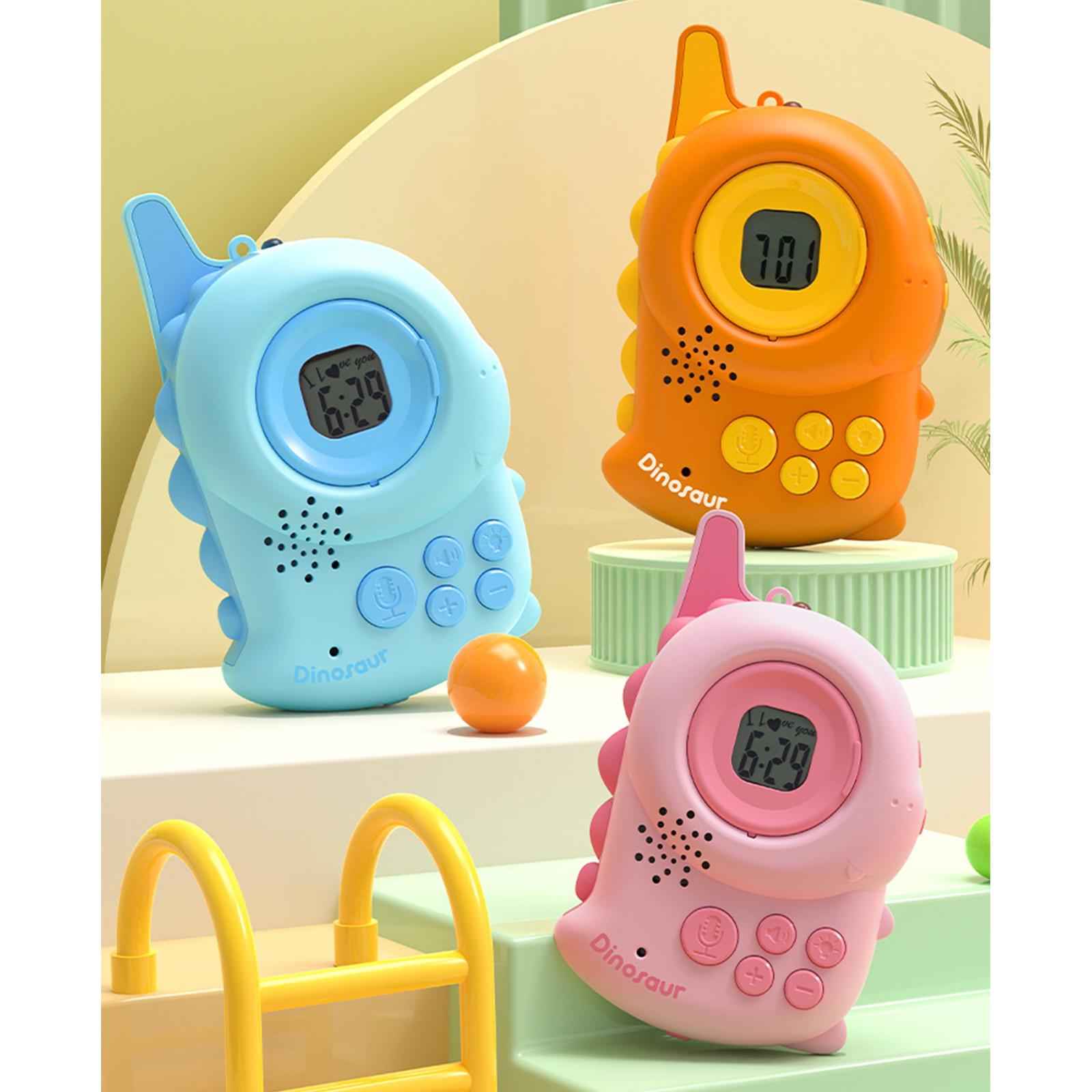 Kids Walkie Talkies Toys Family Walky Talky Cartoon for Outside Spring Gifts Pink