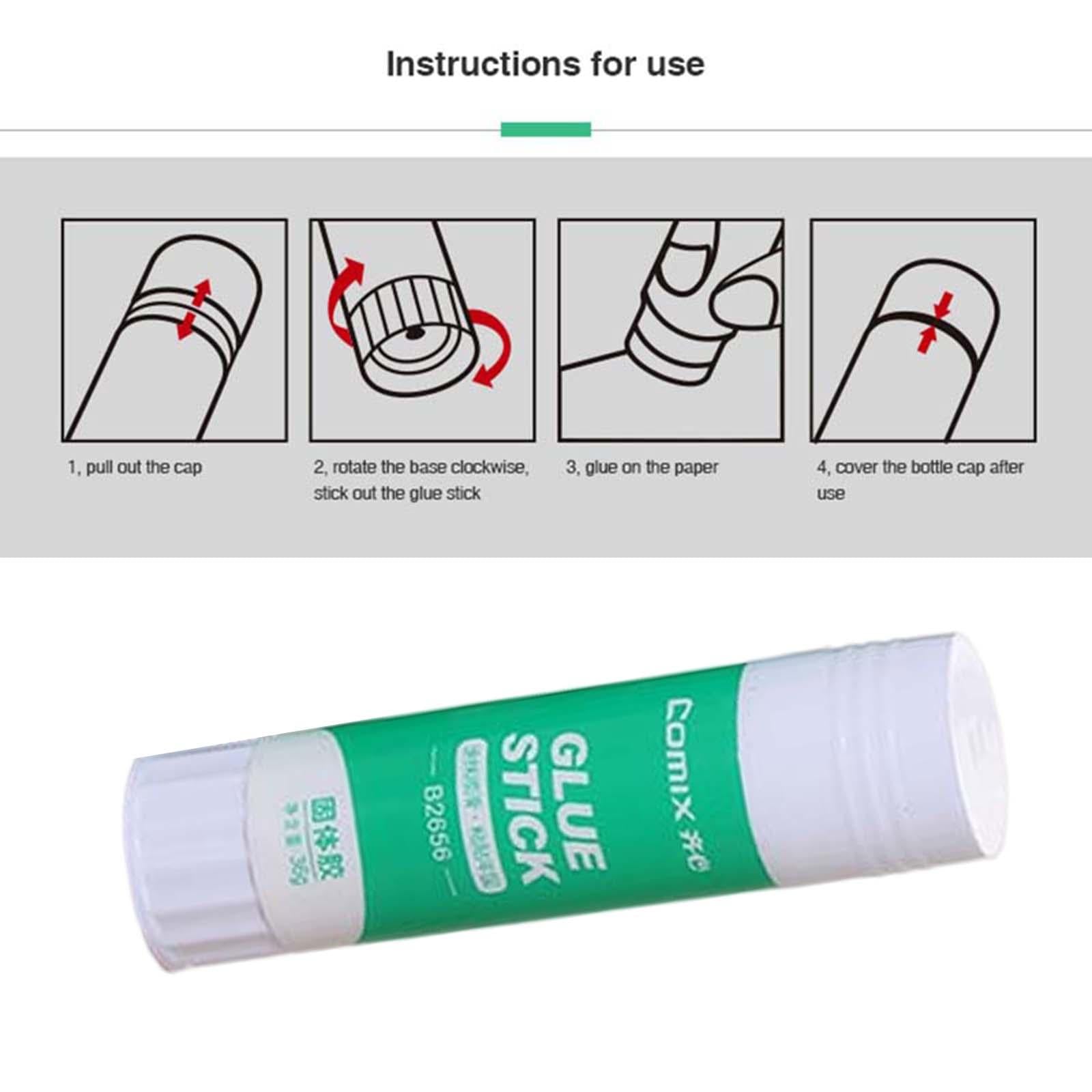 2xGlue Stick Strong Adhesives Washable Solid Glue Durable for Craft Photos