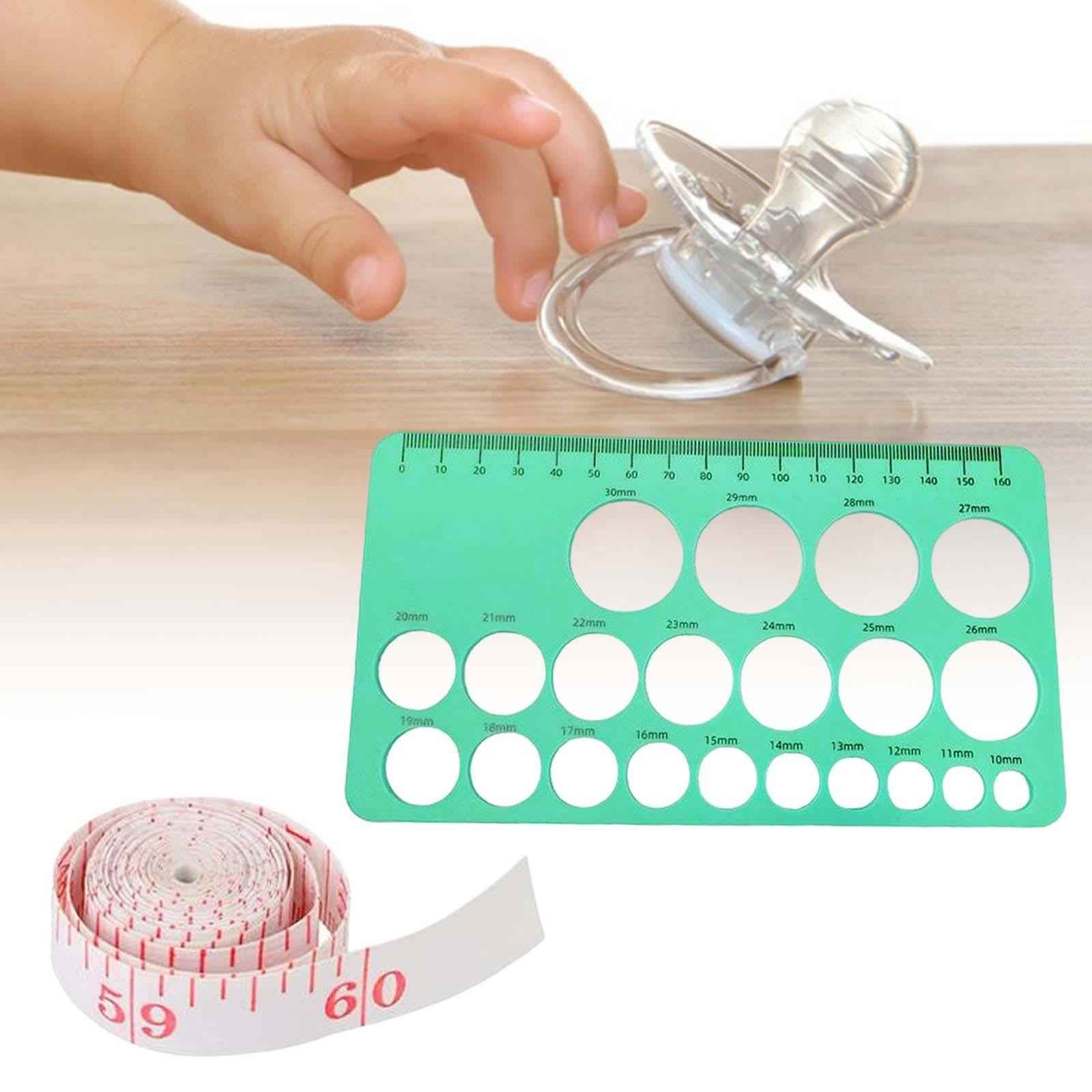 Nipple Rulers for Flange Sizing Flange Size Measure Portable Reusable Soft Green