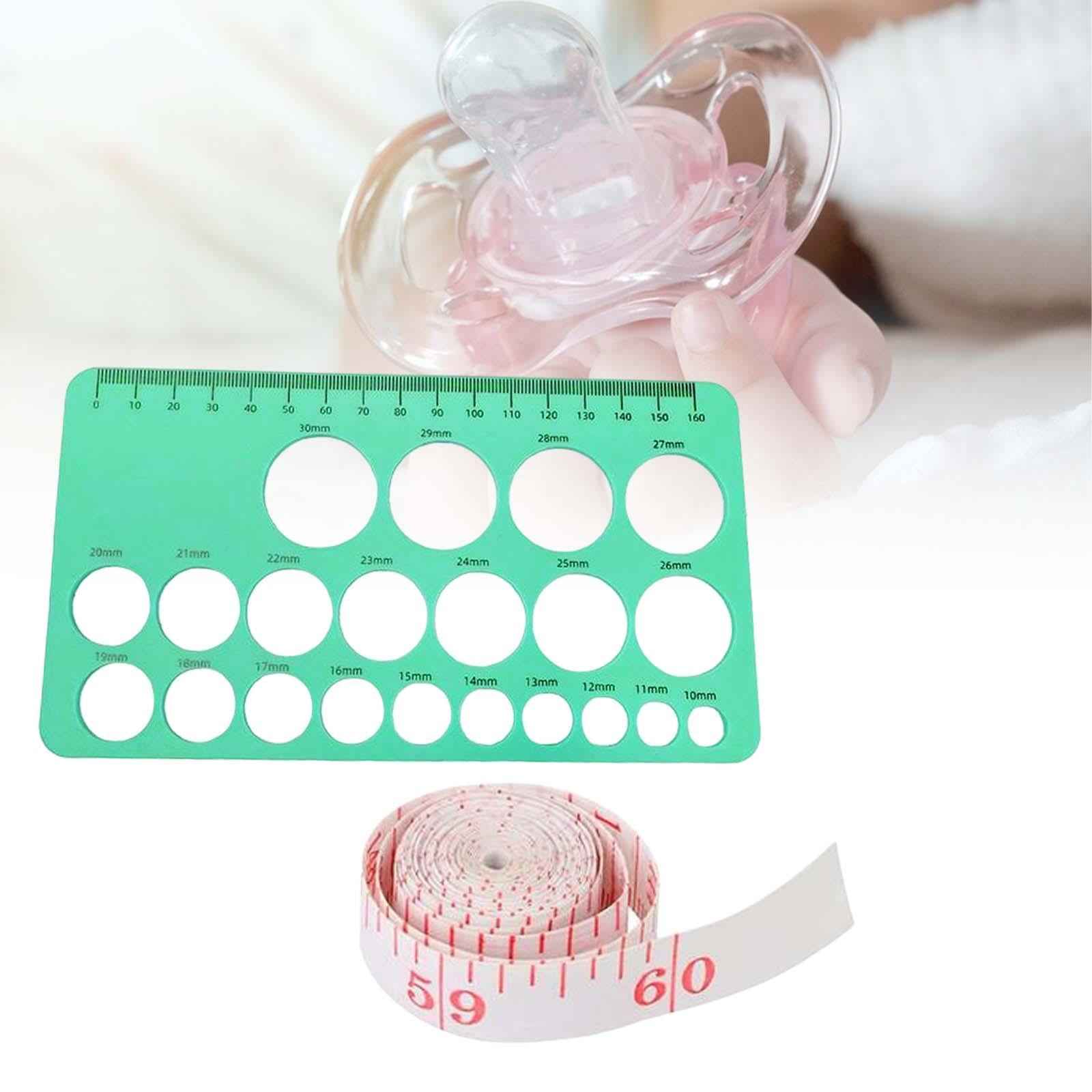 Nipple Rulers for Flange Sizing Flange Size Measure Portable Reusable Soft Green