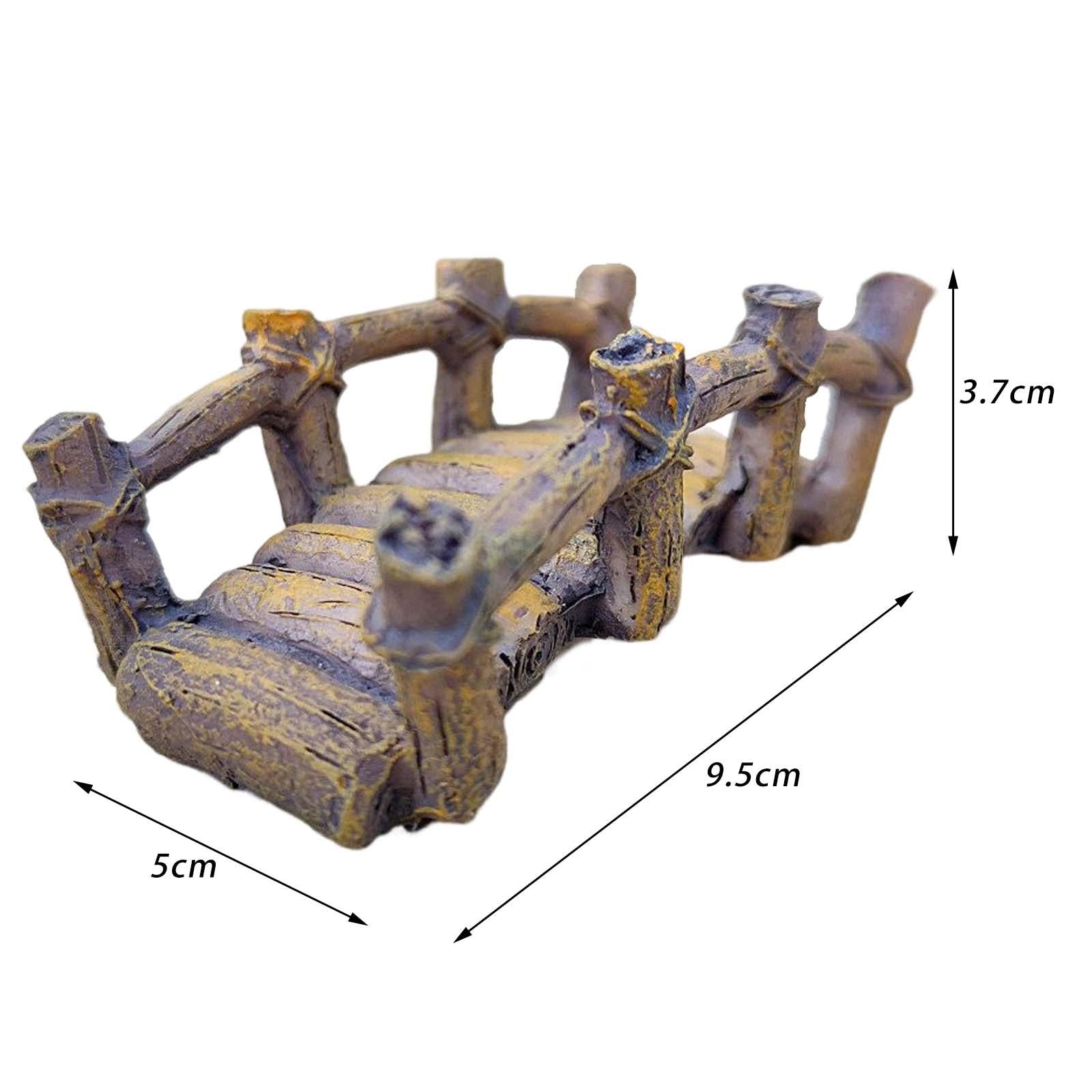 4xSmall Bridge Miniature Landscape Fairy Garden Accessories for Desk Decoration