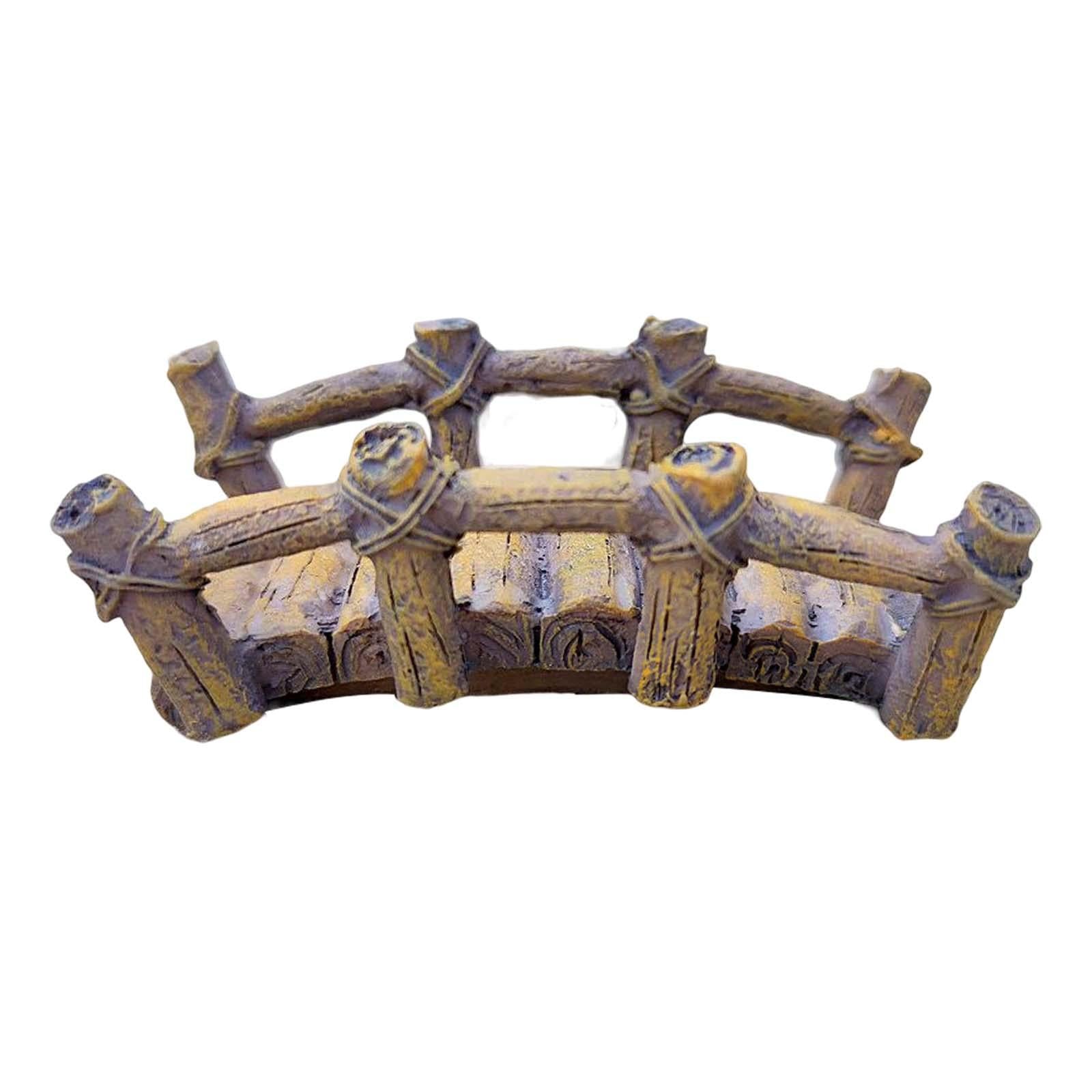 2xSmall Bridge Miniature Landscape Fairy Garden Accessories for Desk Decoration