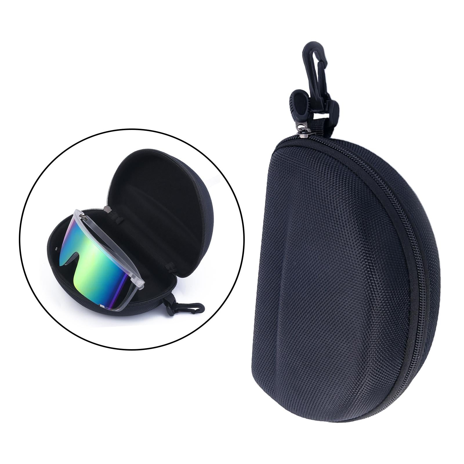 3xSemi Hard Glasses Case Lightweight Glasses Bag for Garden Hiking Backpacking