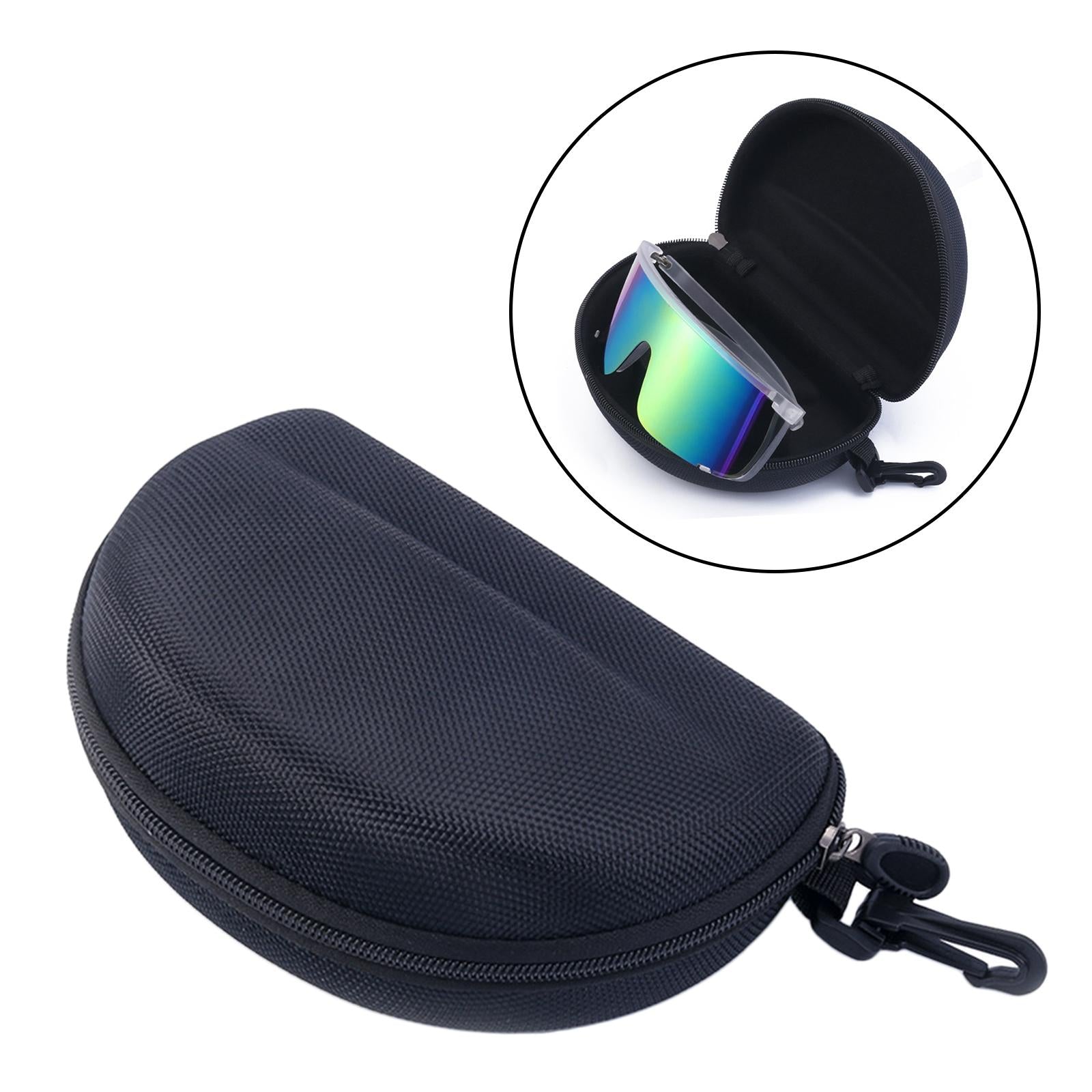 2xSemi Hard Glasses Case Lightweight Glasses Bag for Garden Hiking Backpacking