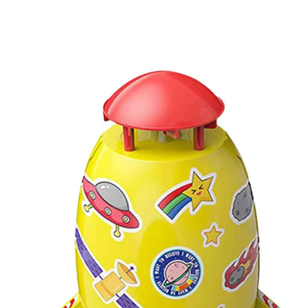 Summer Rocket Sprinkler Toy Water Pressure Lift Toy for Garden Party Holiday white