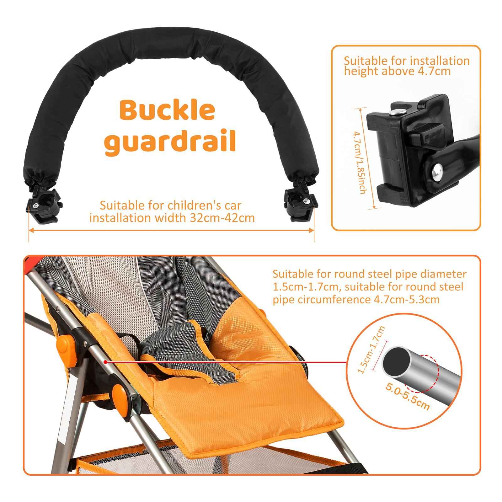 Stroller Support Bar Handrail Stroller Safety Bar for Pushchair Trolley Accs