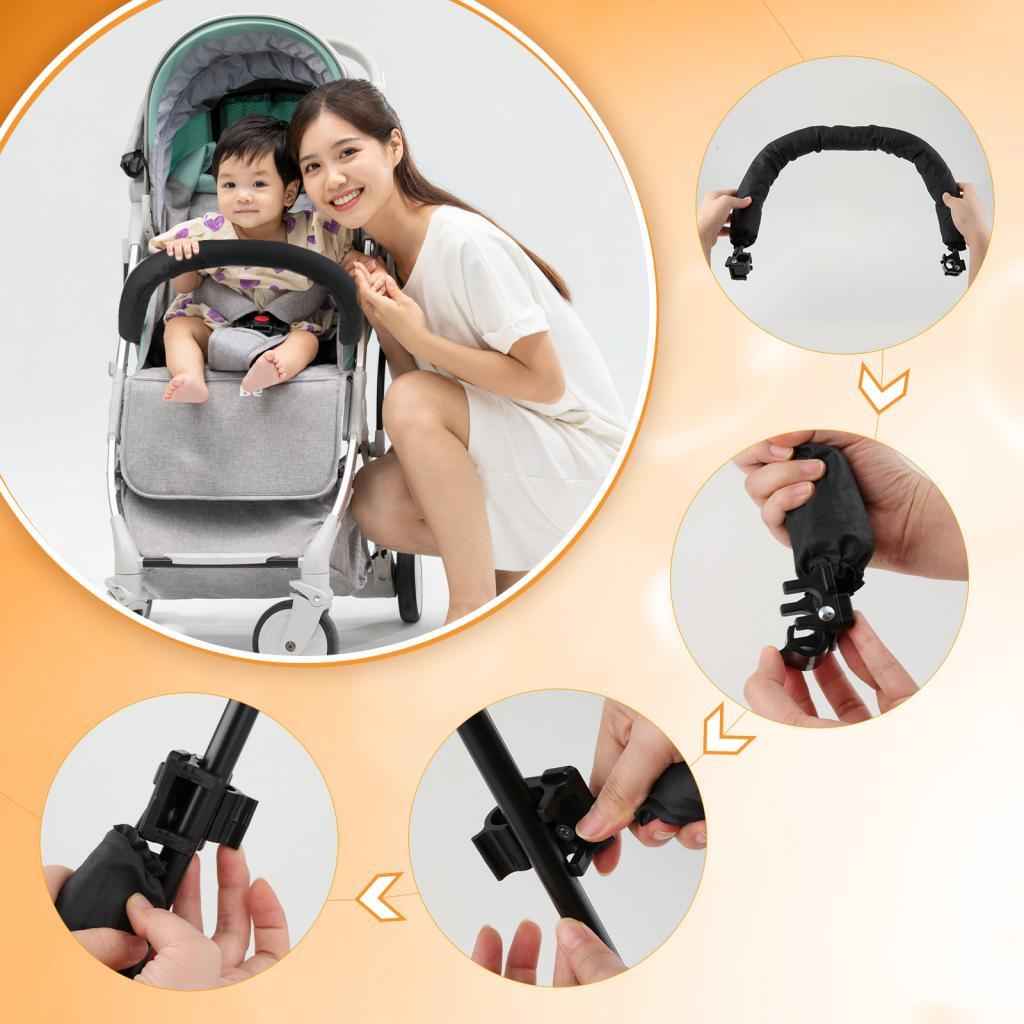 Stroller Support Bar Handrail Stroller Safety Bar for Pushchair Trolley Accs