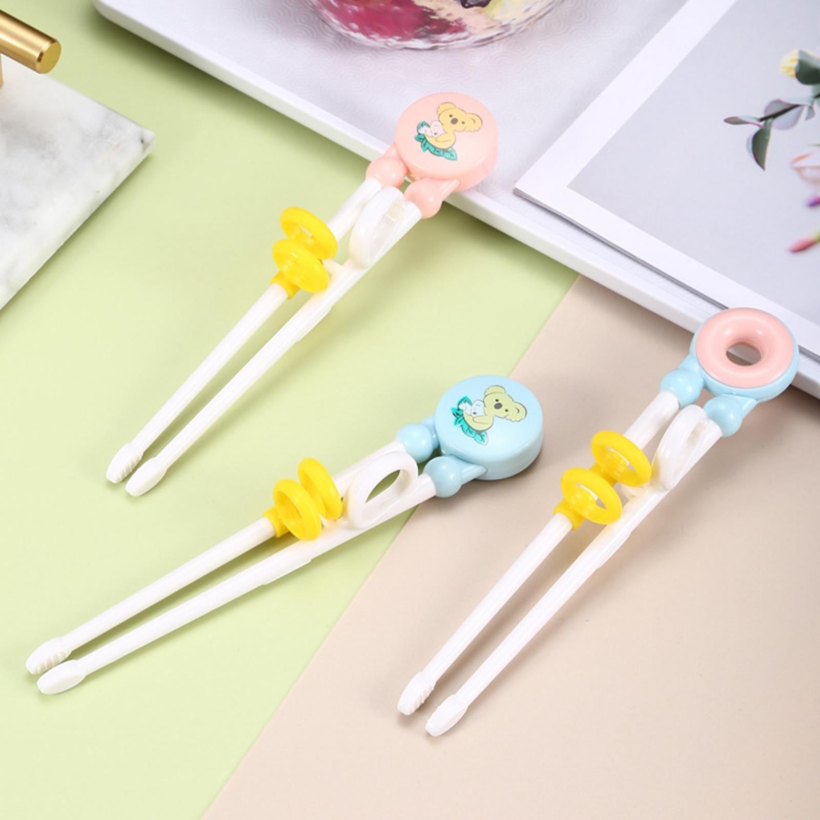 2xChild Eating Training Helper Chopsticks Easy to Use Baby Learn Chopsticks Pink Lollipop